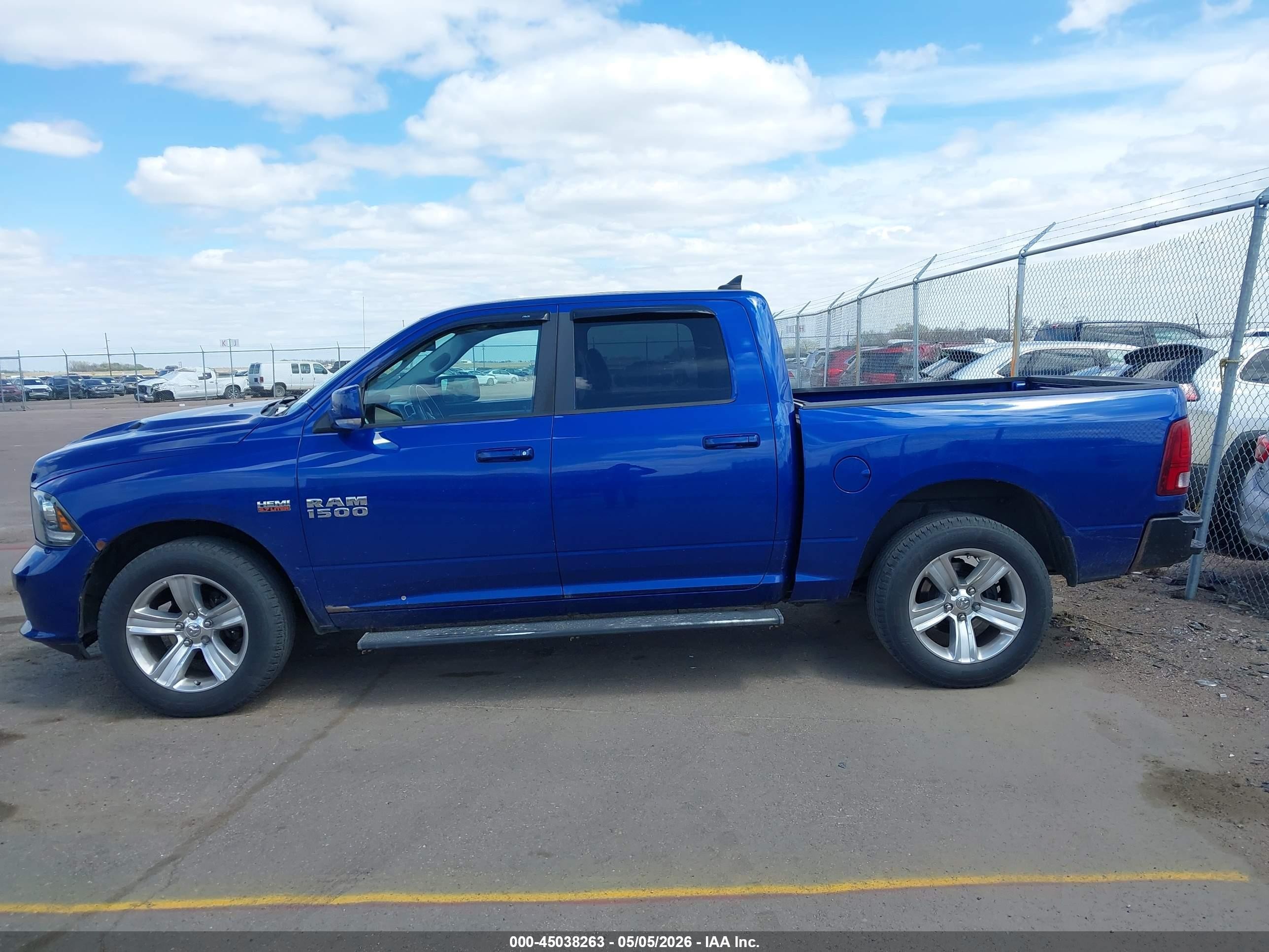 2014 Ram 1500 Sport Blue vin: 1C6RR7MTXES452017
