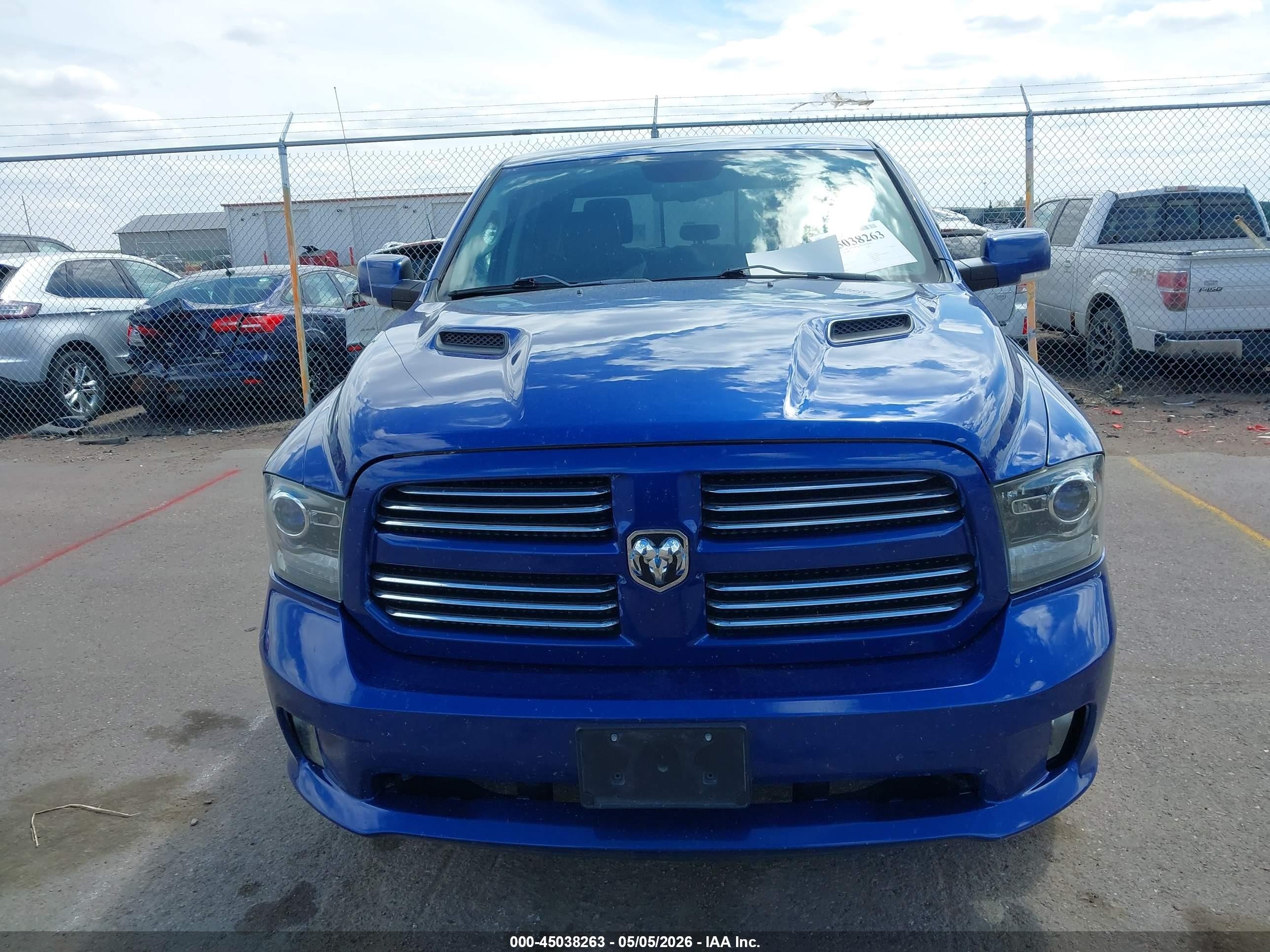 2014 Ram 1500 Sport Blue vin: 1C6RR7MTXES452017