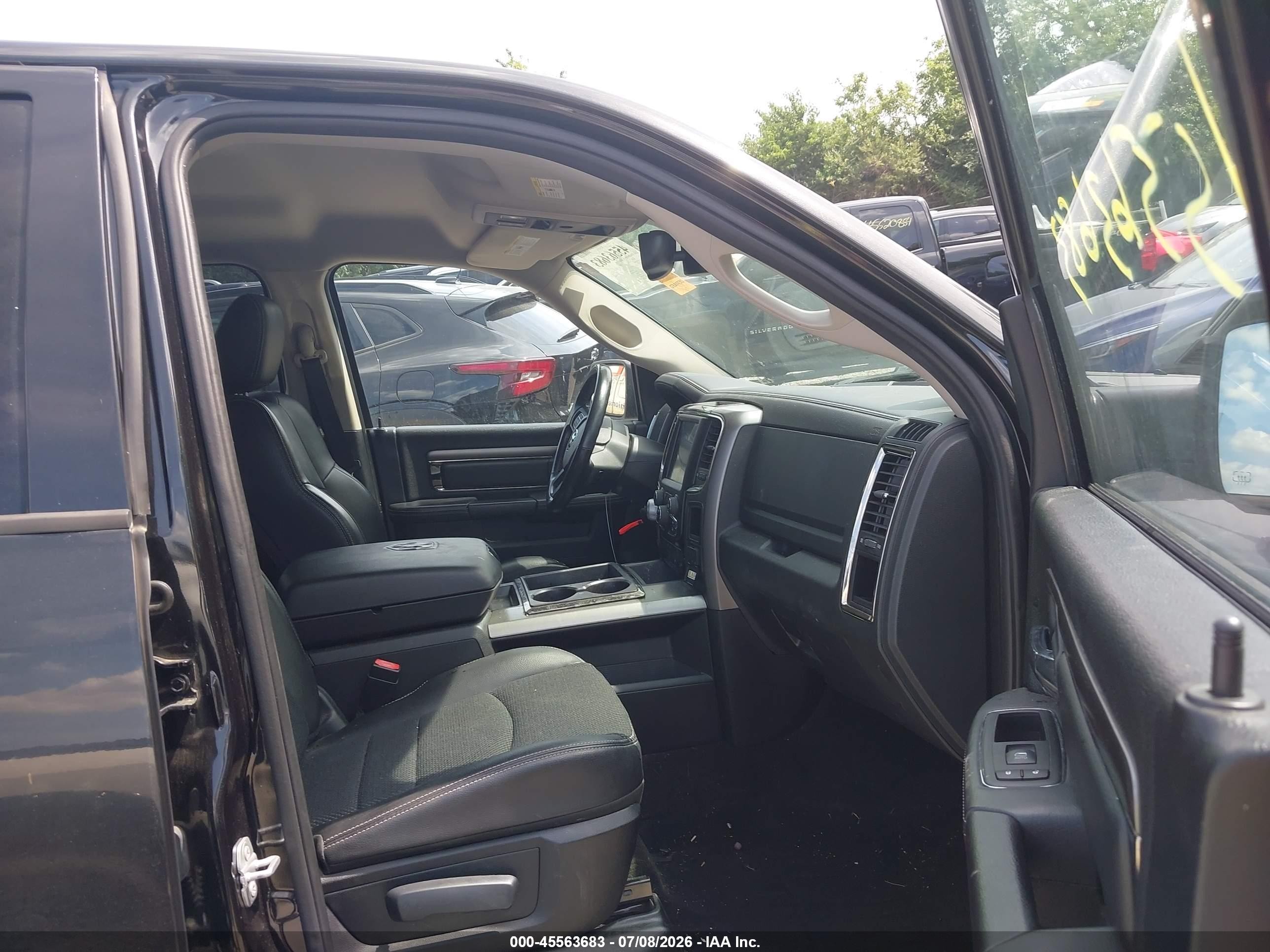 2015 Ram 1500 Sport Черный vin: 1C6RR7MTXFS699555