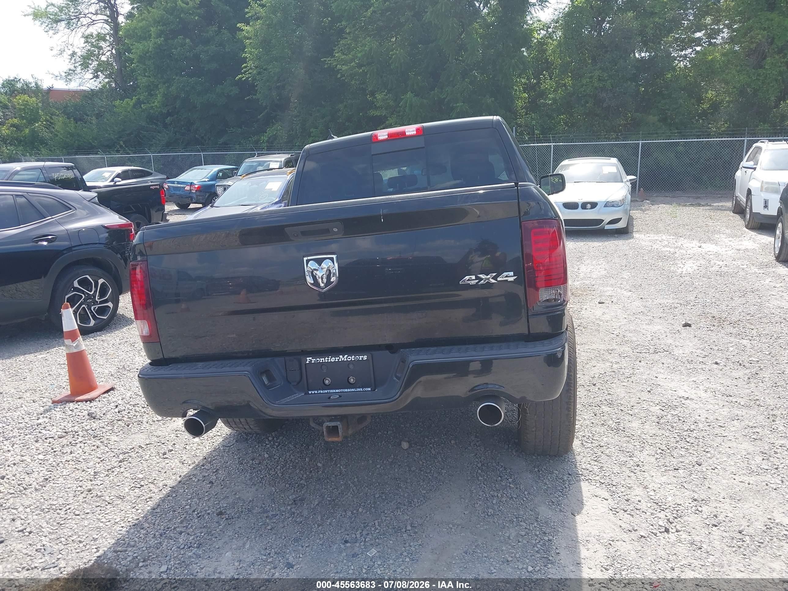 2015 Ram 1500 Sport Черный vin: 1C6RR7MTXFS699555