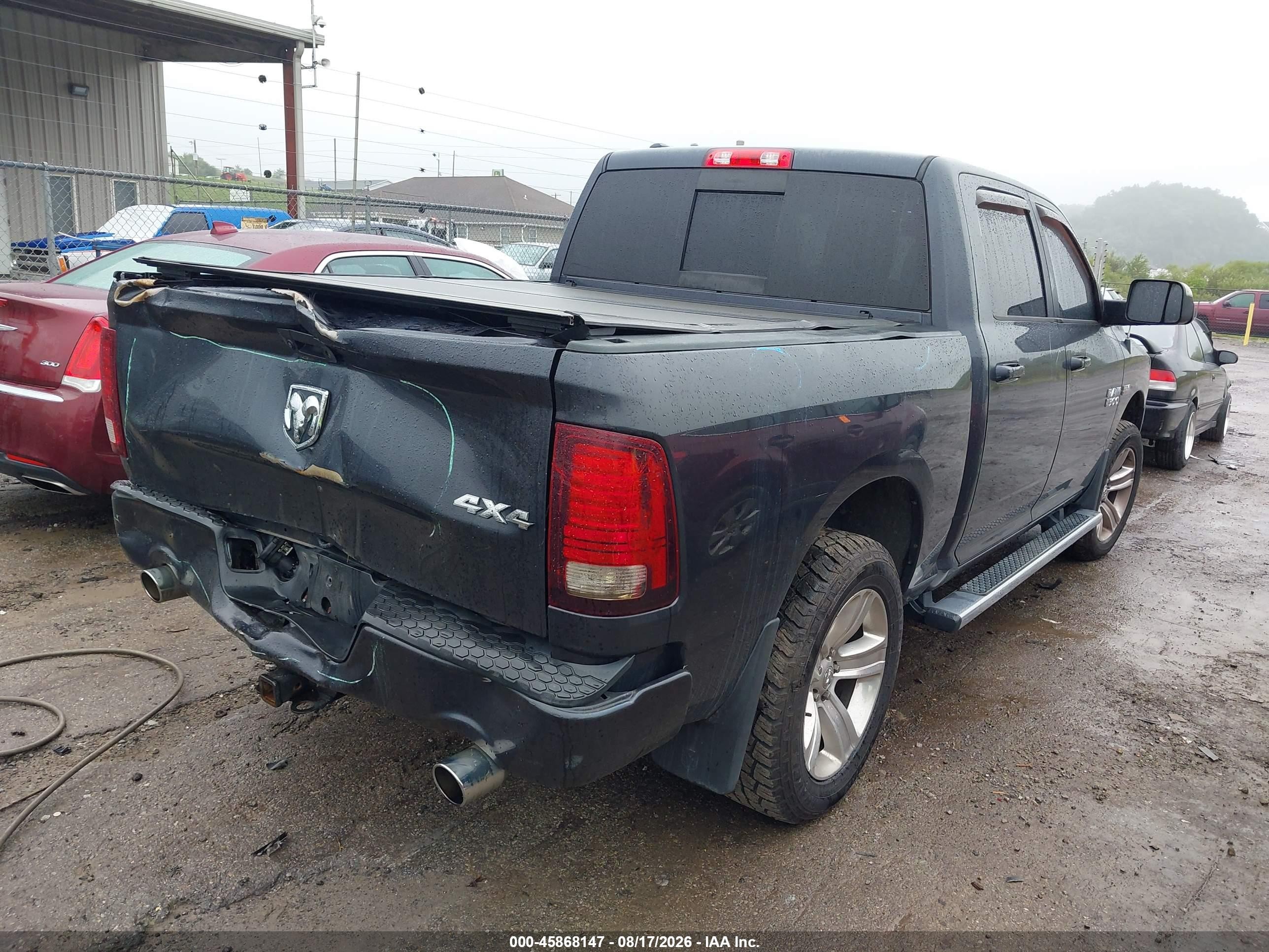 2017 Ram 1500 Sport Black vin: 1C6RR7MTXHS707611