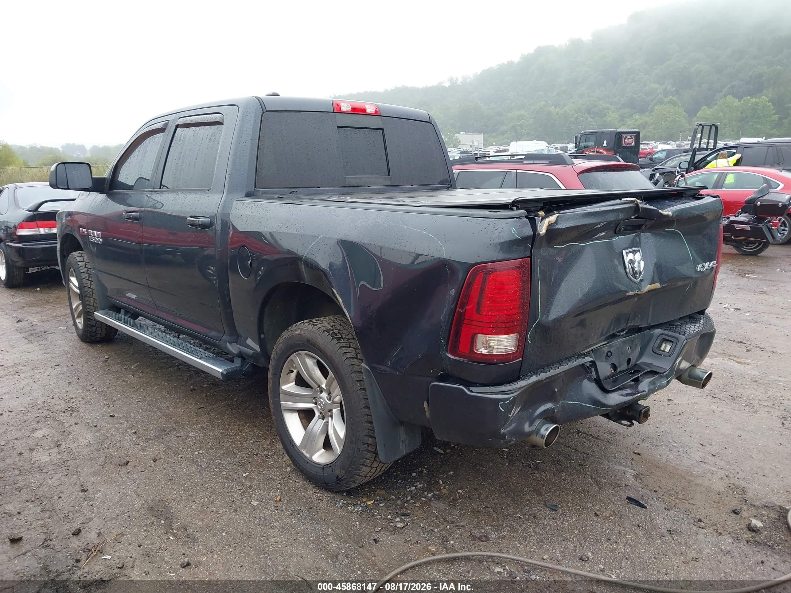 2017 Ram 1500 Sport Black vin: 1C6RR7MTXHS707611