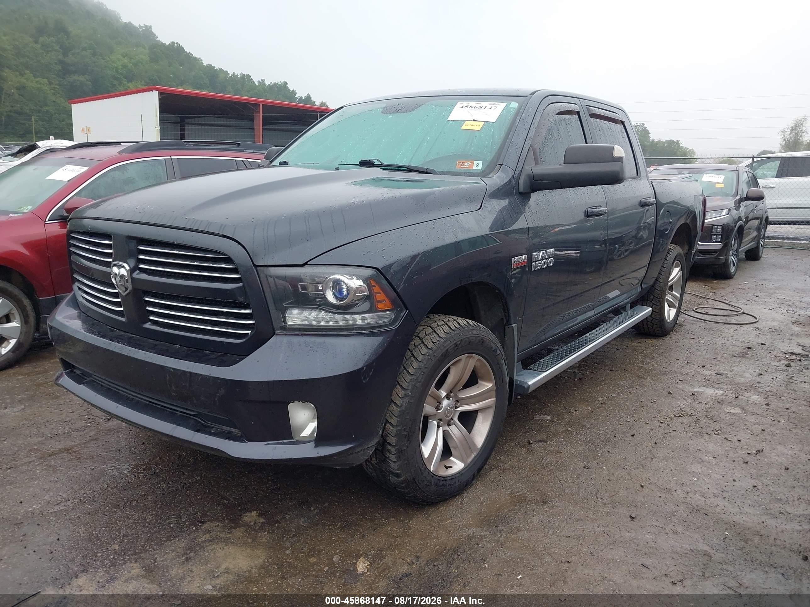2017 Ram 1500 Sport Black vin: 1C6RR7MTXHS707611