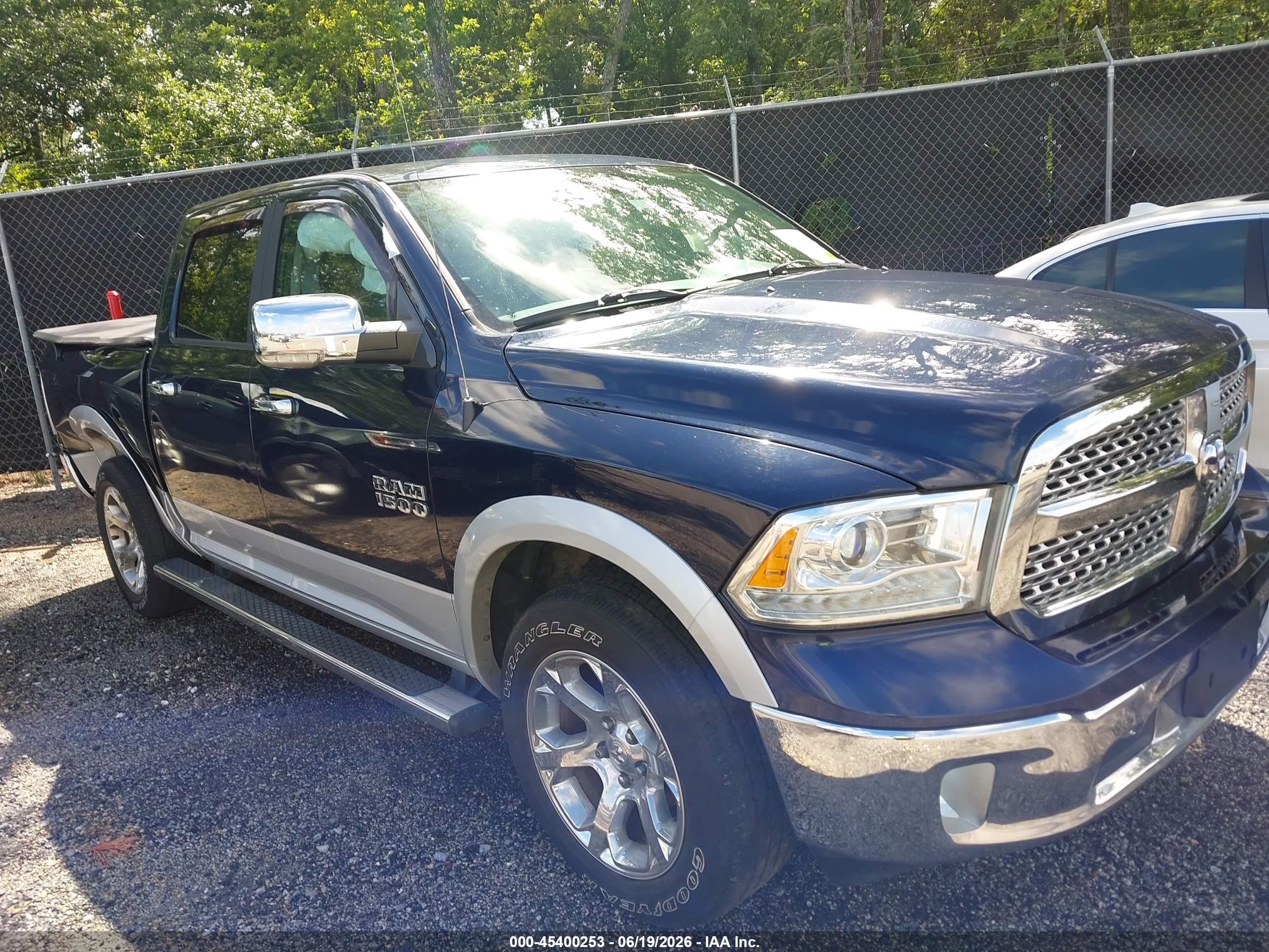 2015 Ram 1500 Laramie Dark Blue vin: 1C6RR7NG9FS733518