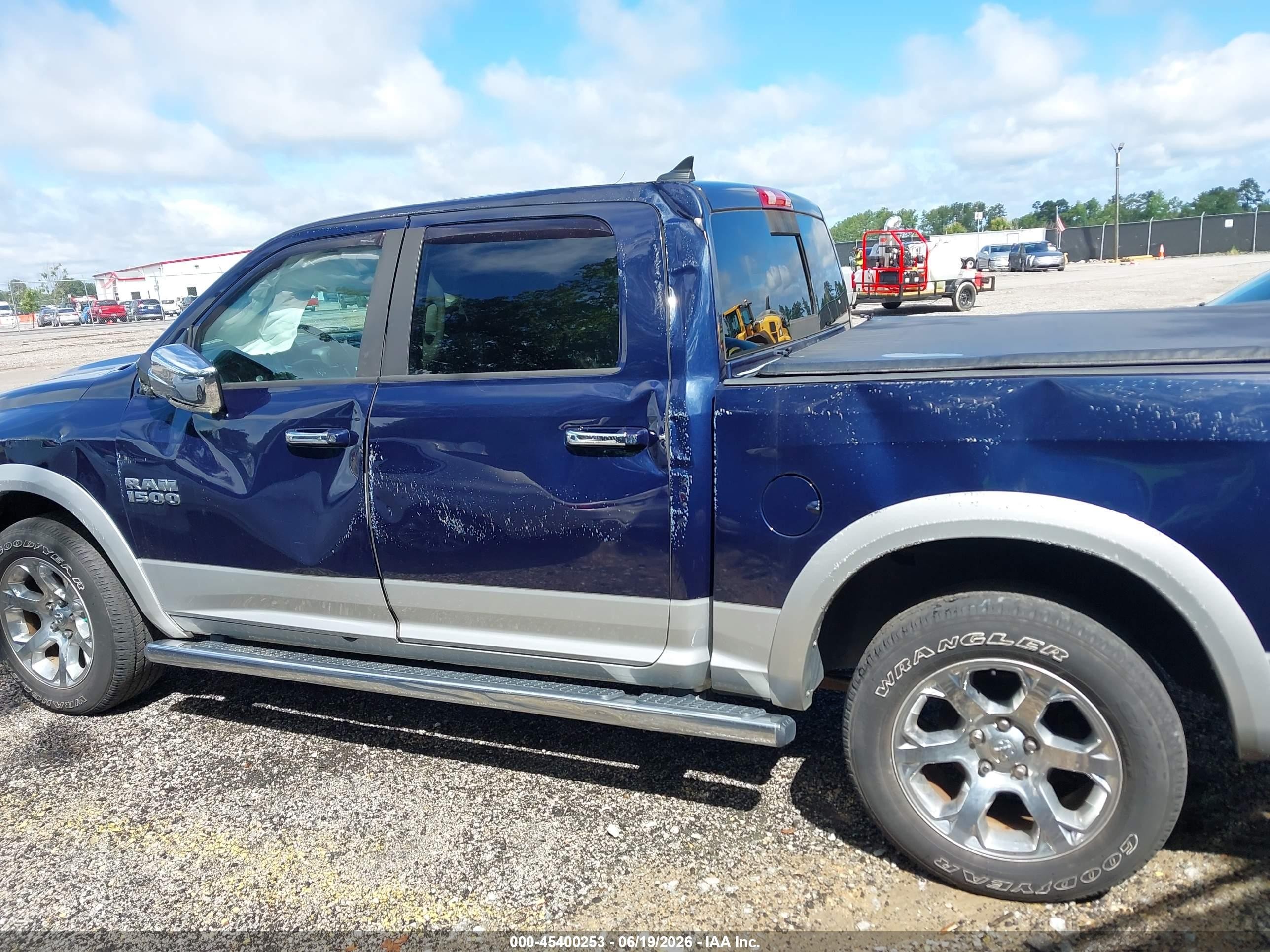 2015 Ram 1500 Laramie Dark Blue vin: 1C6RR7NG9FS733518