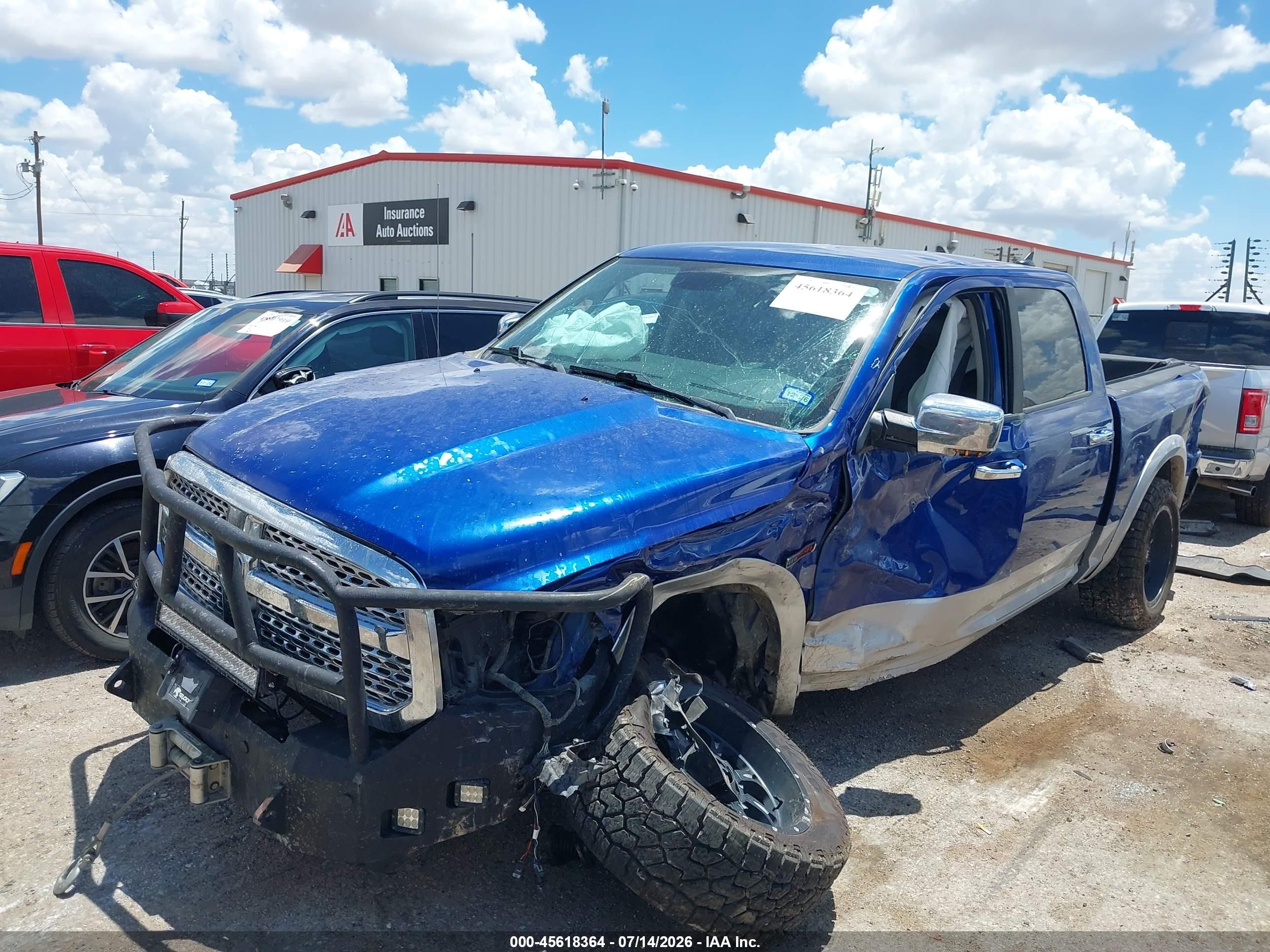 2015 Ram 1500 Laramie Blue vin: 1C6RR7NM0FS531673