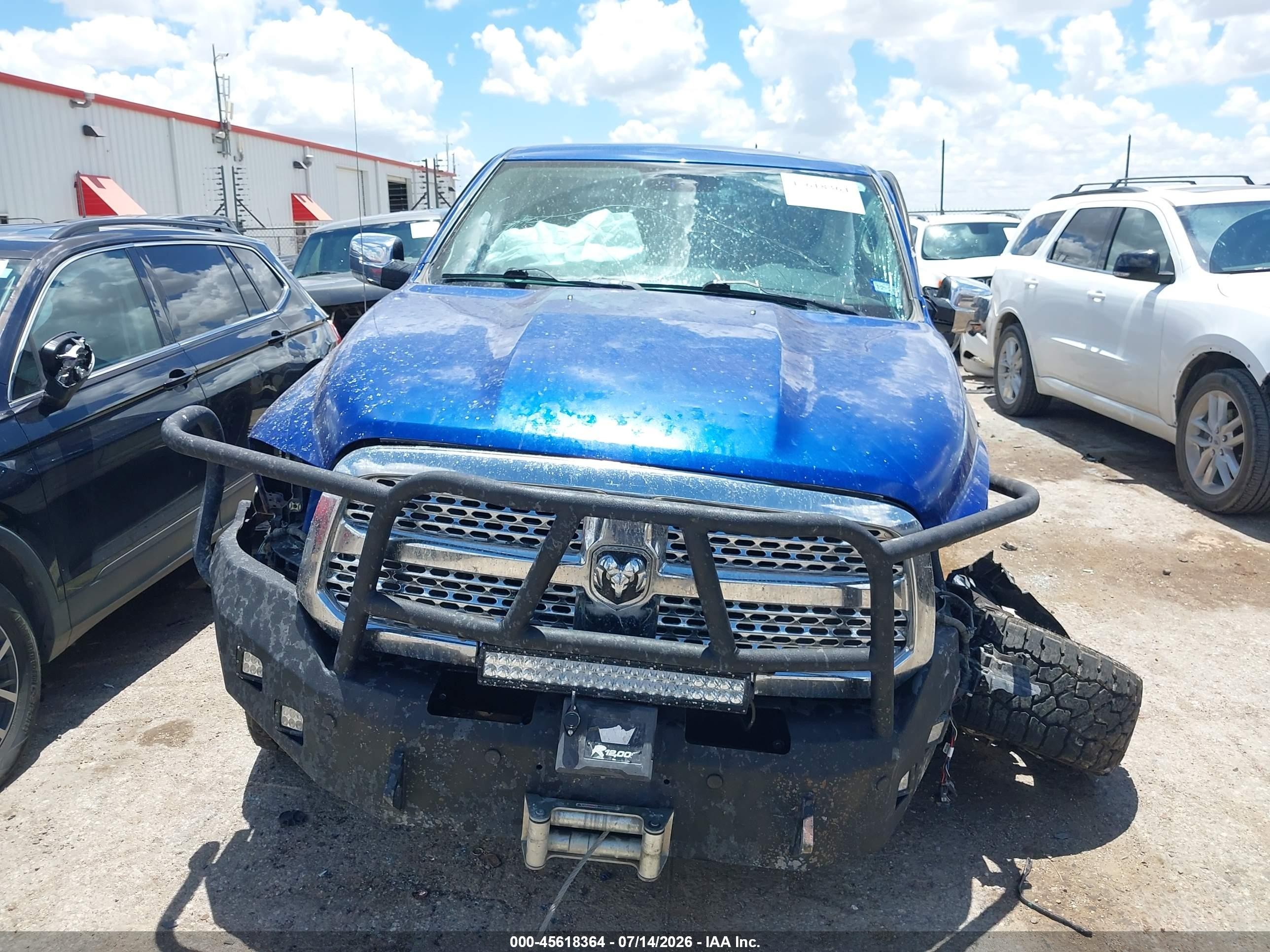 2015 Ram 1500 Laramie Blue vin: 1C6RR7NM0FS531673