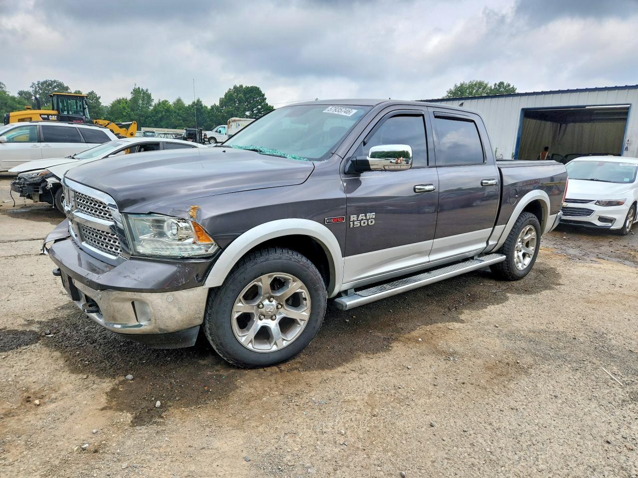 2014 Ram 1500 Laramie Серый vin: 1C6RR7NM2ES297776