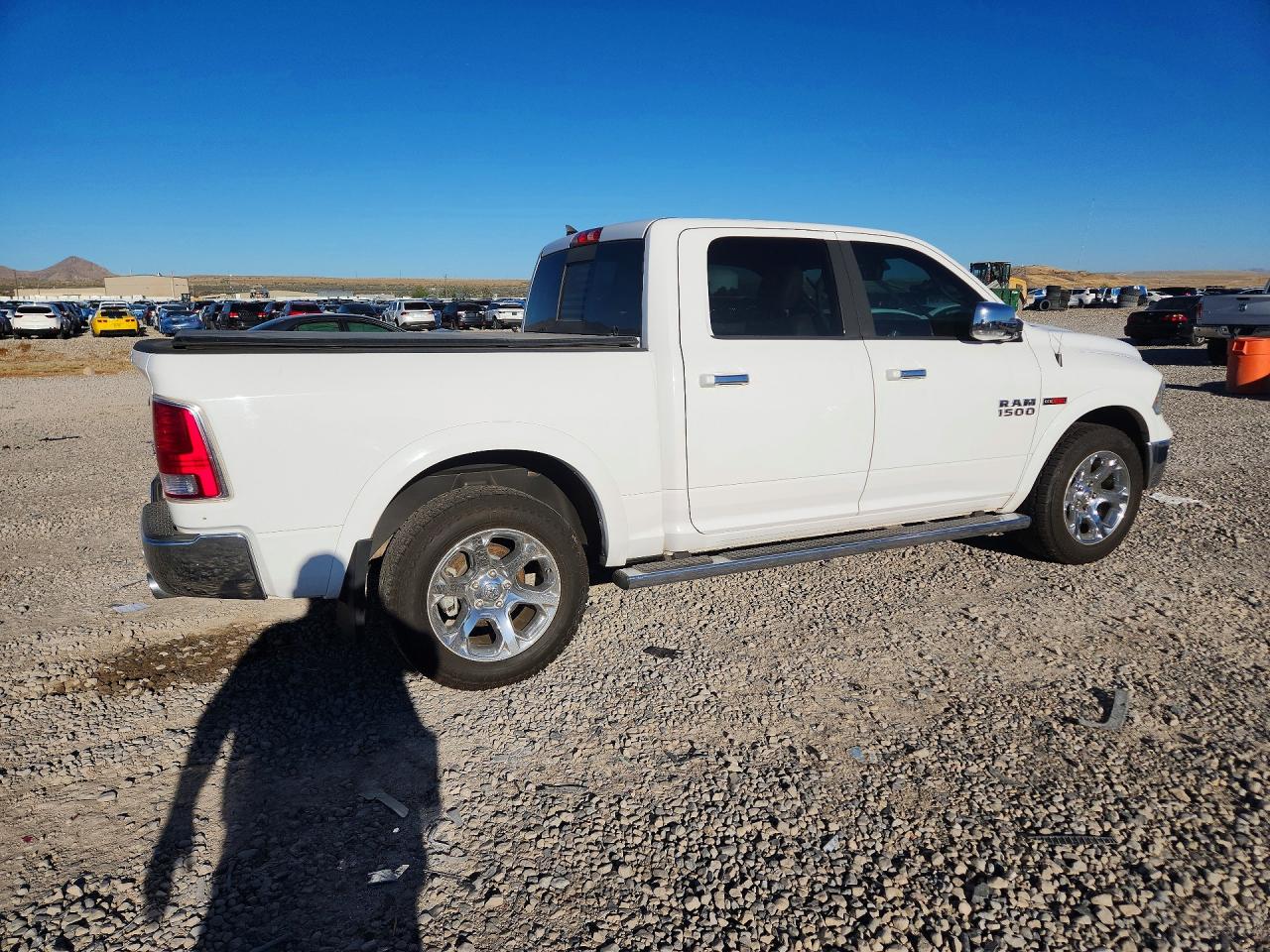 2014 Ram 1500 Laramie White vin: 1C6RR7NM4ES428349