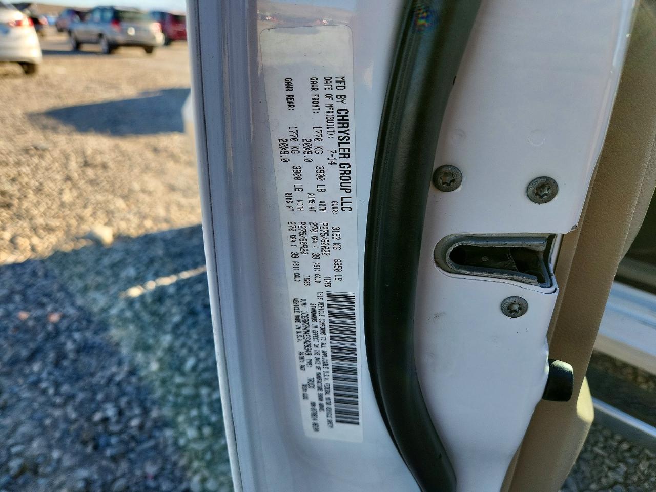 2014 Ram 1500 Laramie White vin: 1C6RR7NM4ES428349