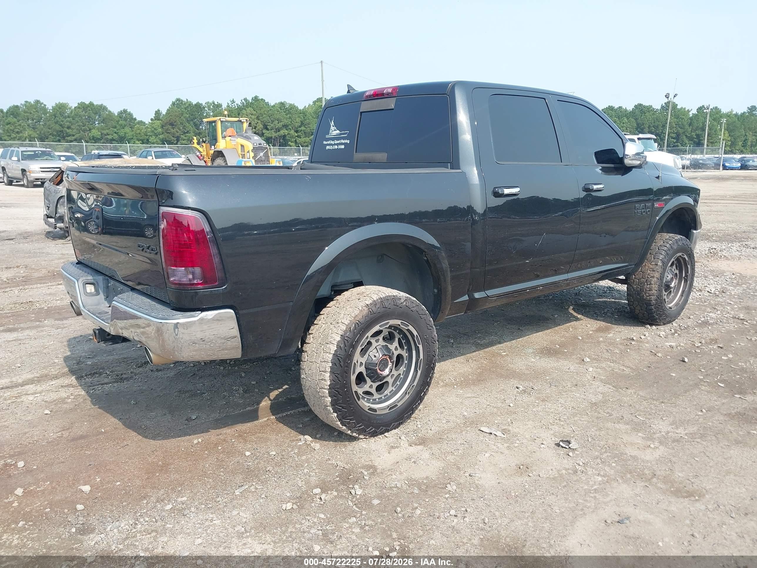 2015 Ram 1500 Laramie Black vin: 1C6RR7NM8FS715842