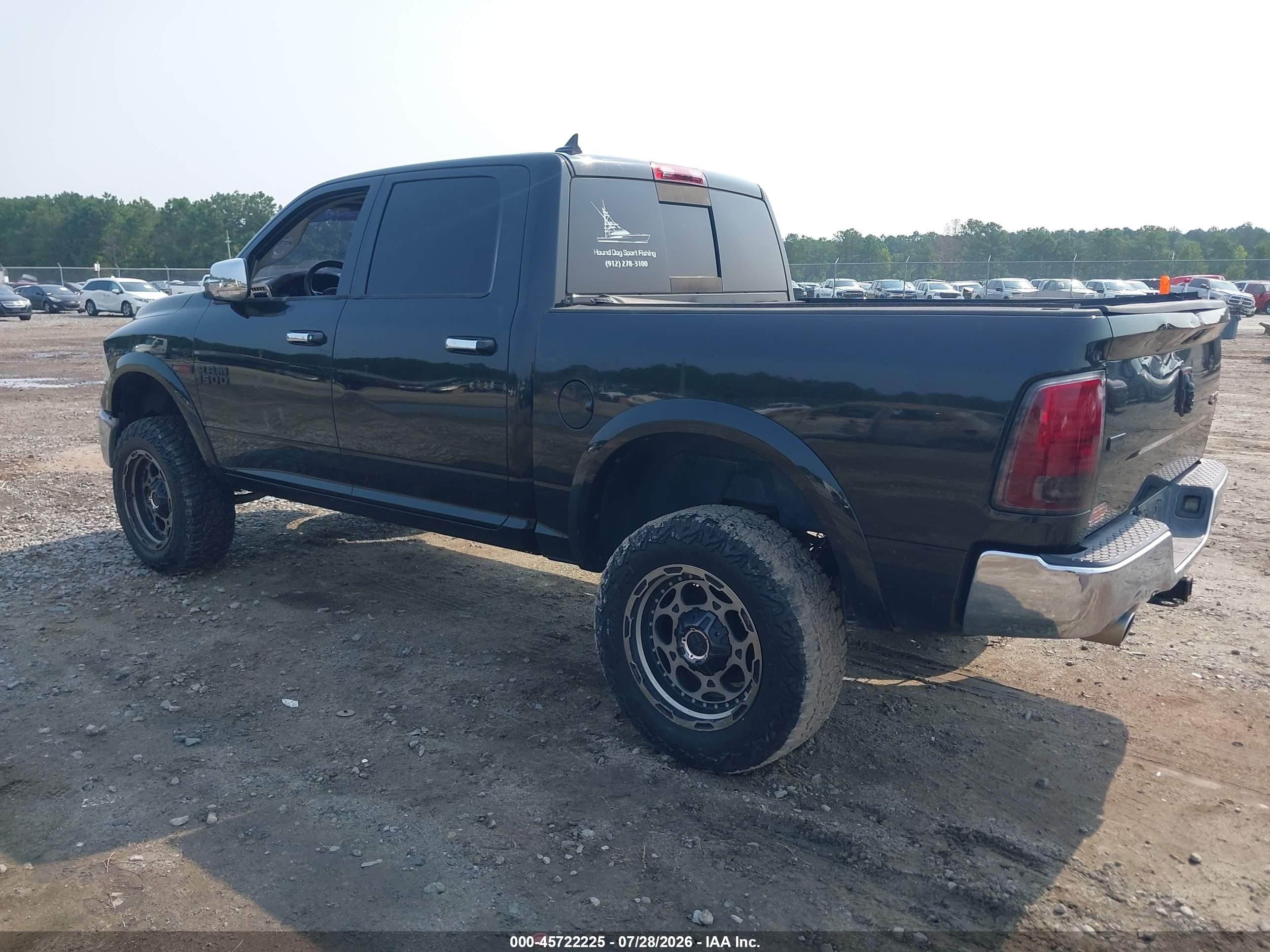 2015 Ram 1500 Laramie Black vin: 1C6RR7NM8FS715842