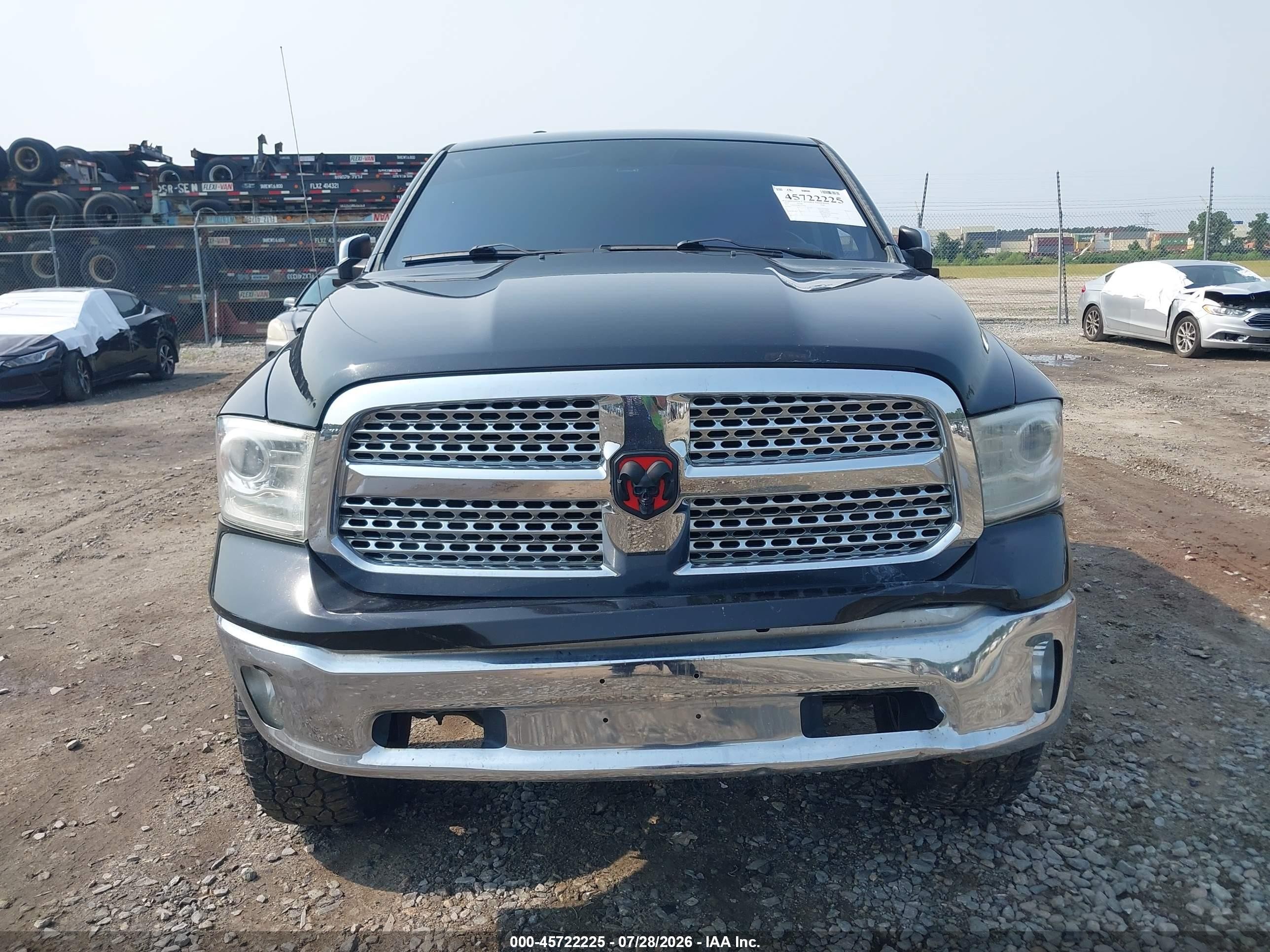 2015 Ram 1500 Laramie Black vin: 1C6RR7NM8FS715842