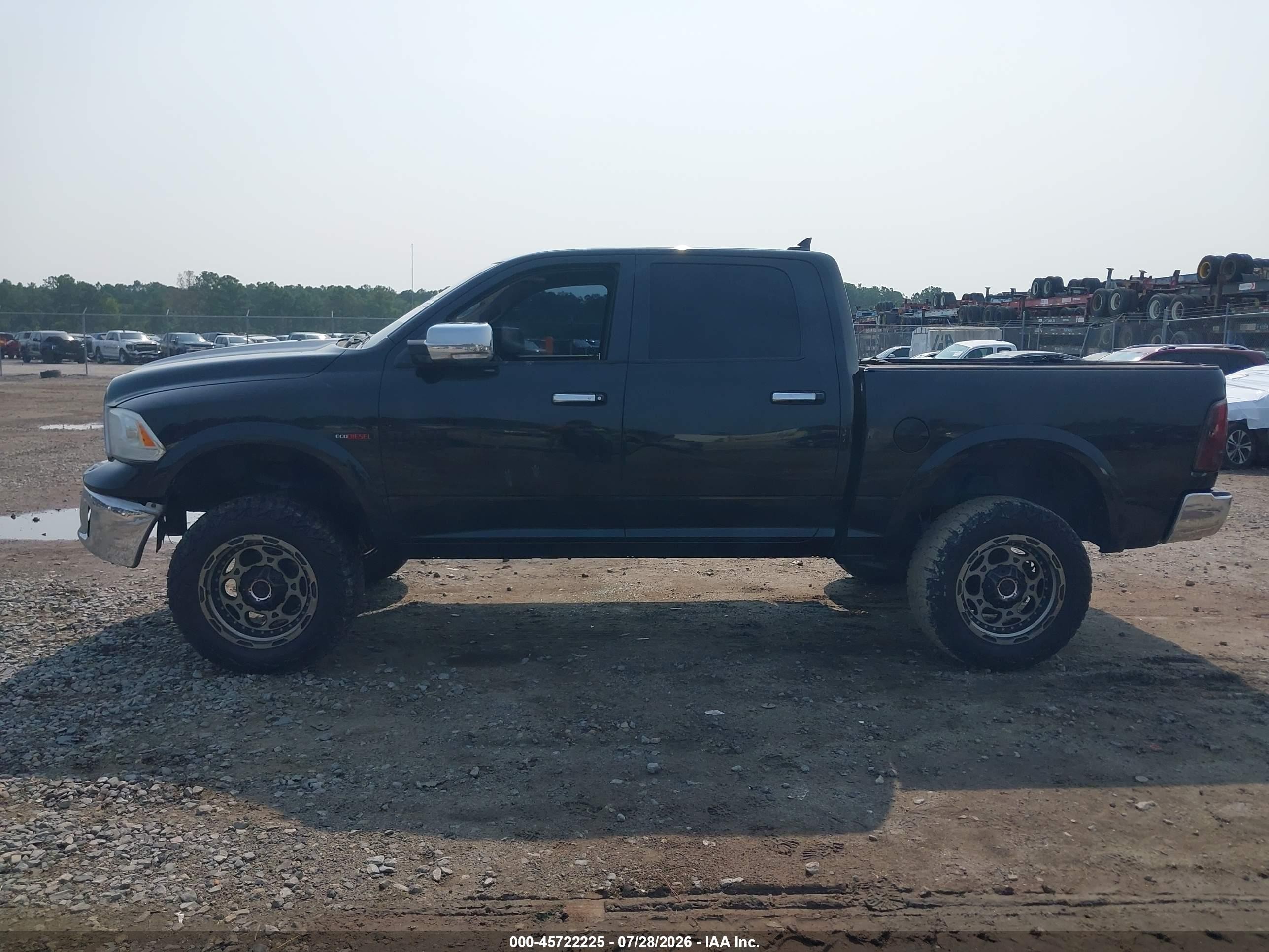 2015 Ram 1500 Laramie Black vin: 1C6RR7NM8FS715842