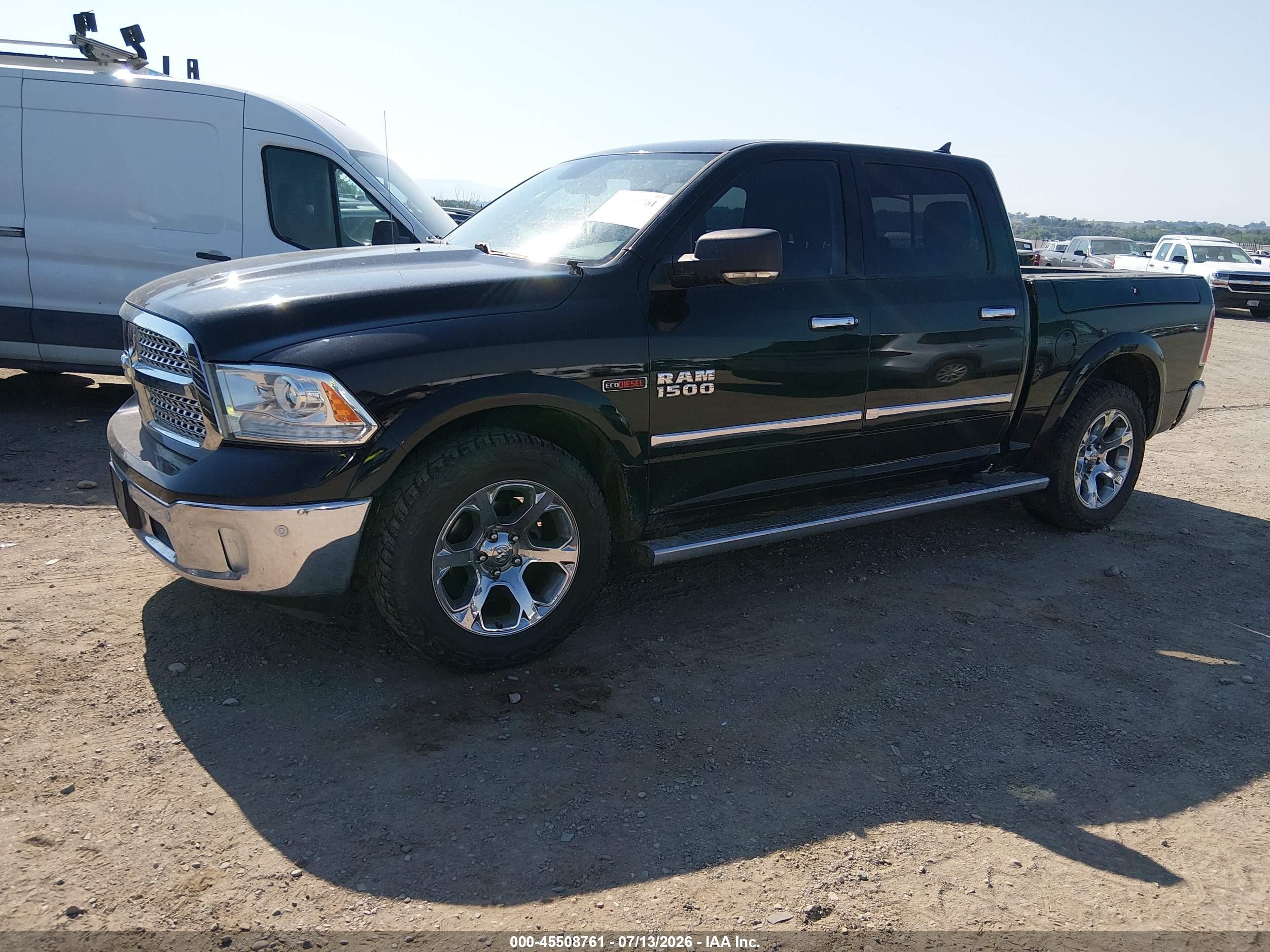 2015 Ram 1500 Laramie Black vin: 1C6RR7NM9FS567894