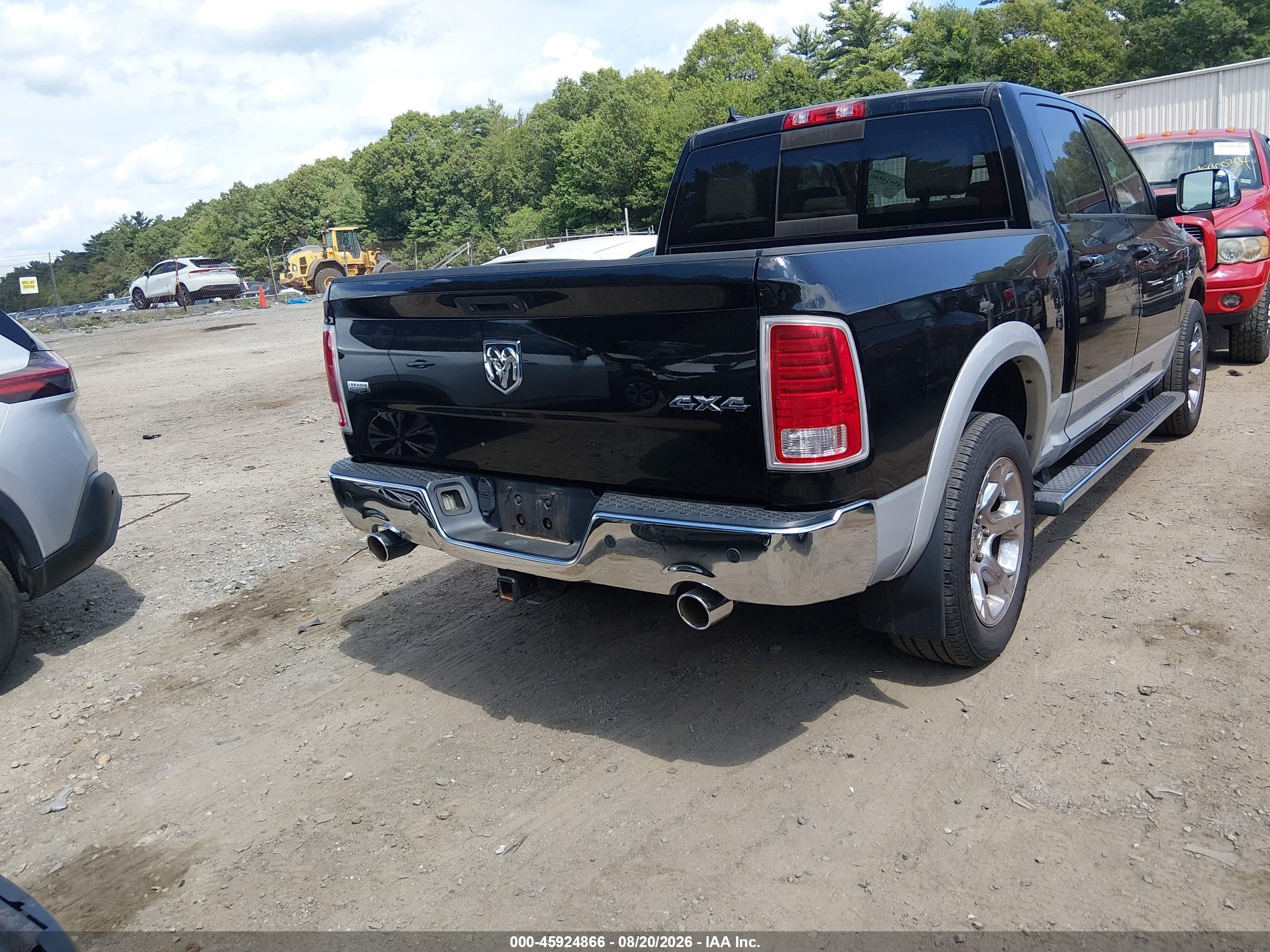 2013 Ram 1500 Laramie Black vin: 1C6RR7NT0DS503926