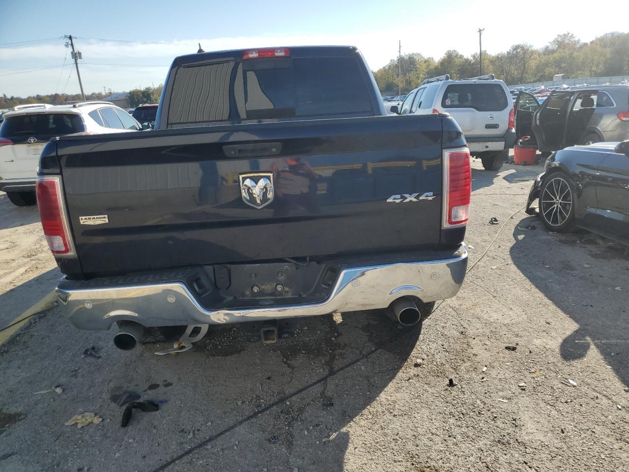 2014 Ram 1500 Laramie Blue vin: 1C6RR7NT0ES347520