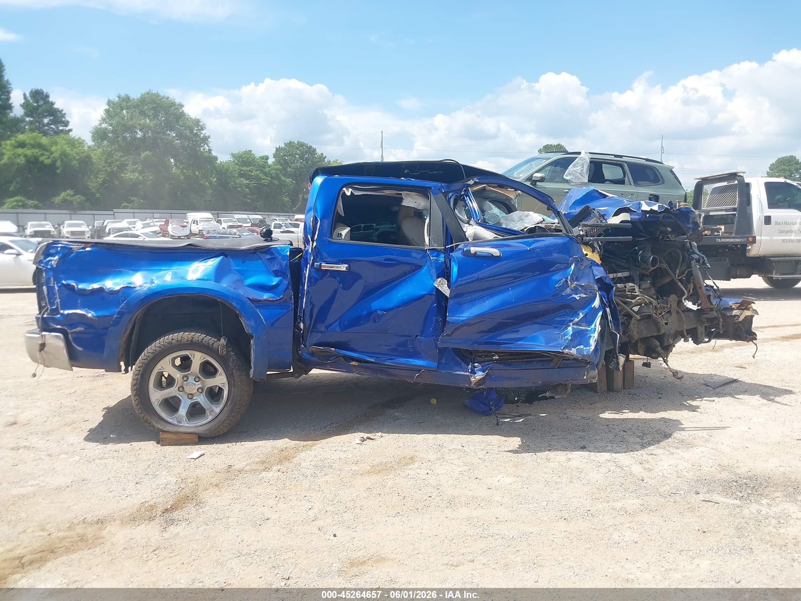 2014 Ram 1500 Laramie Light Blue vin: 1C6RR7NT2ES242977