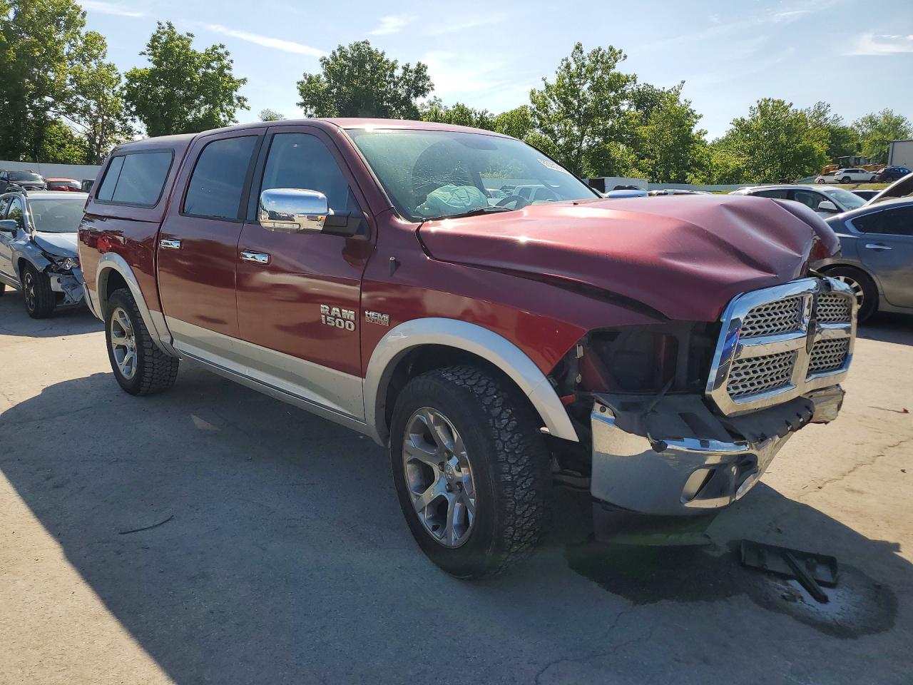 2014 Ram 1500 Laramie Maroon vin: 1C6RR7NT2ES365596