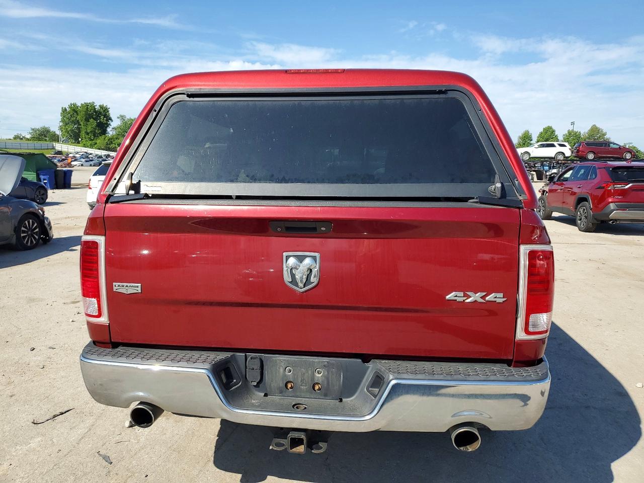 2014 Ram 1500 Laramie Maroon vin: 1C6RR7NT2ES365596