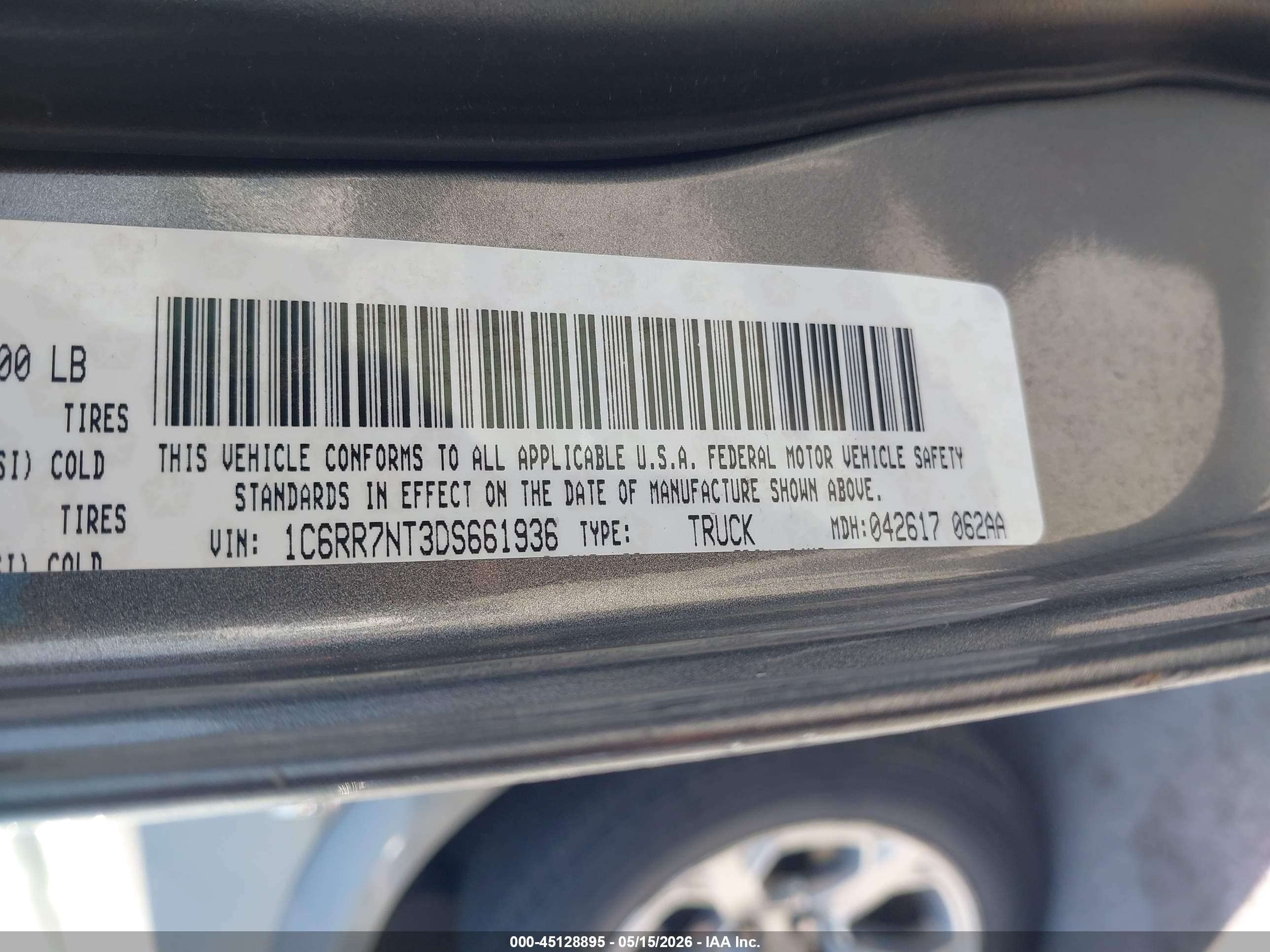 2013 Ram 1500 Laramie Black vin: 1C6RR7NT3DS661936