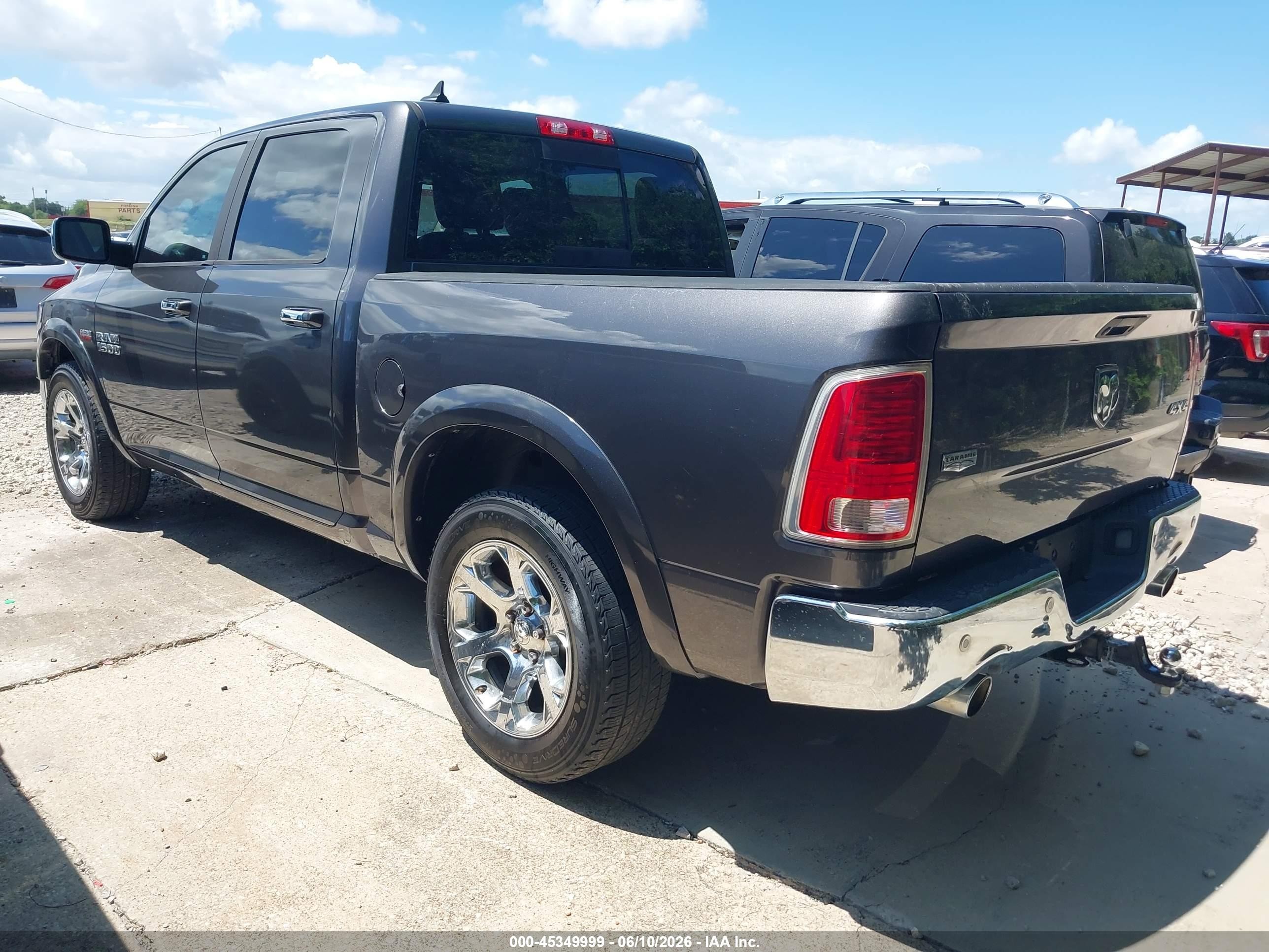2014 Ram 1500 Laramie Black vin: 1C6RR7NT3ES183180