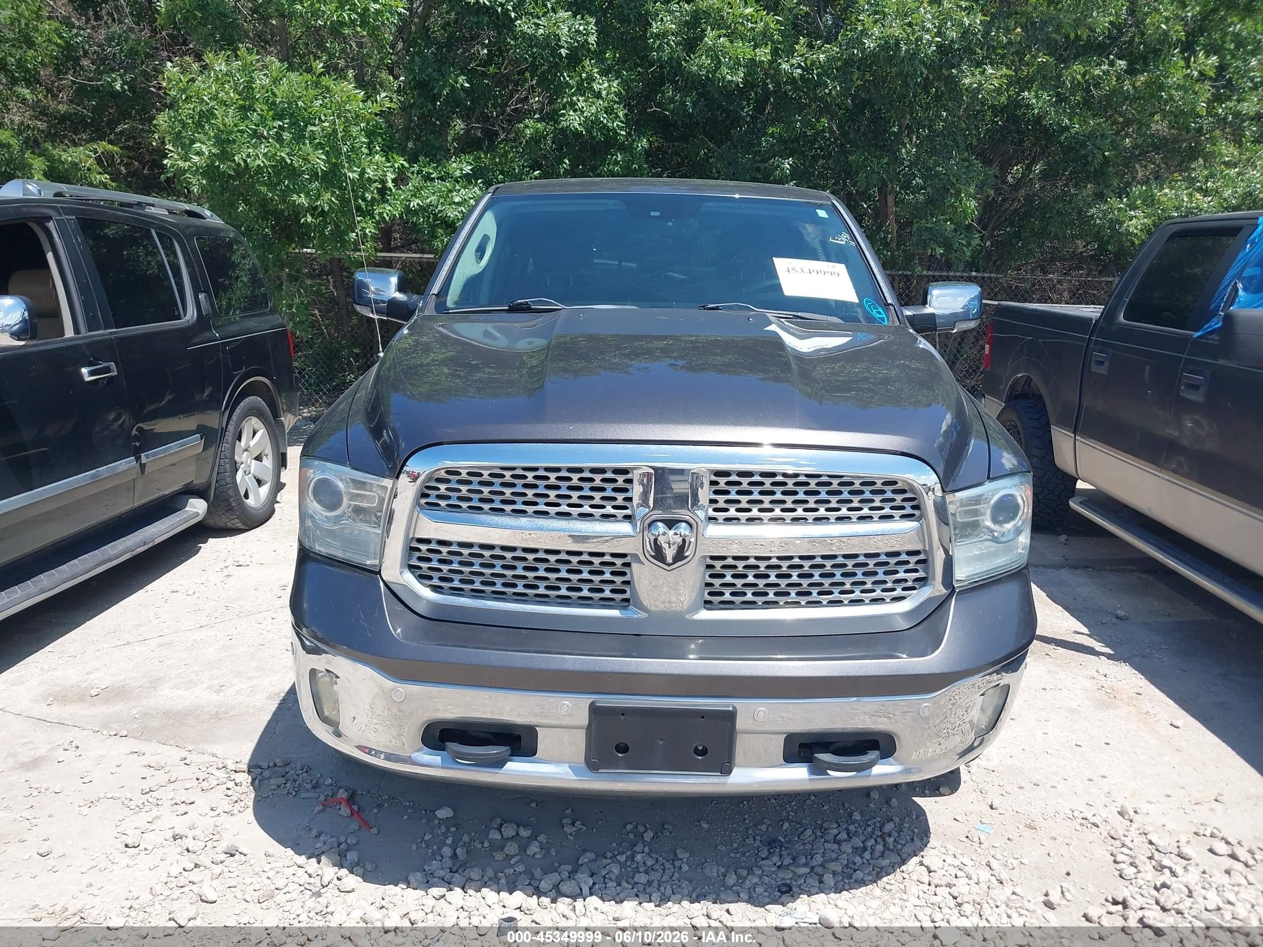 2014 Ram 1500 Laramie Black vin: 1C6RR7NT3ES183180