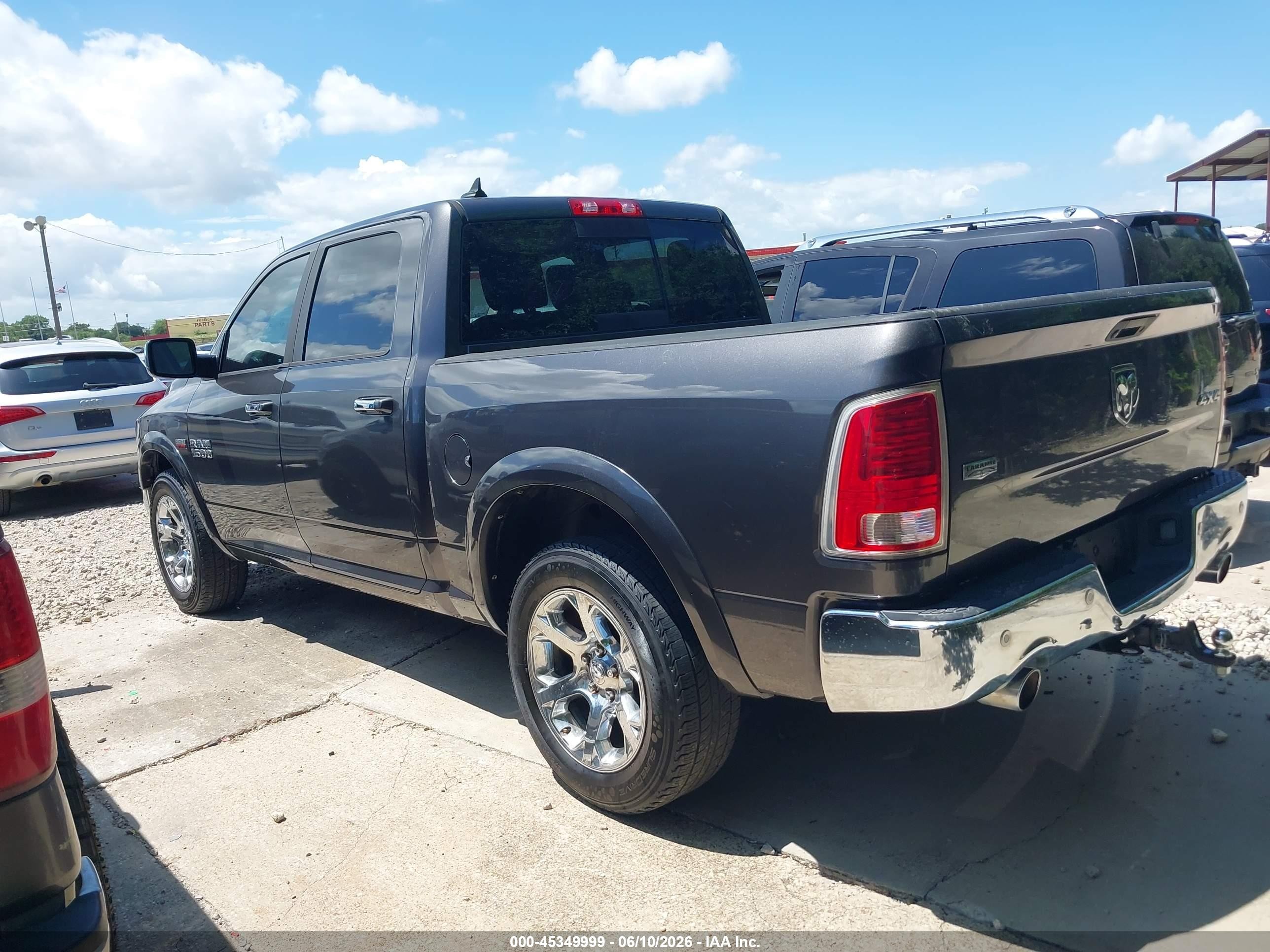2014 Ram 1500 Laramie Black vin: 1C6RR7NT3ES183180