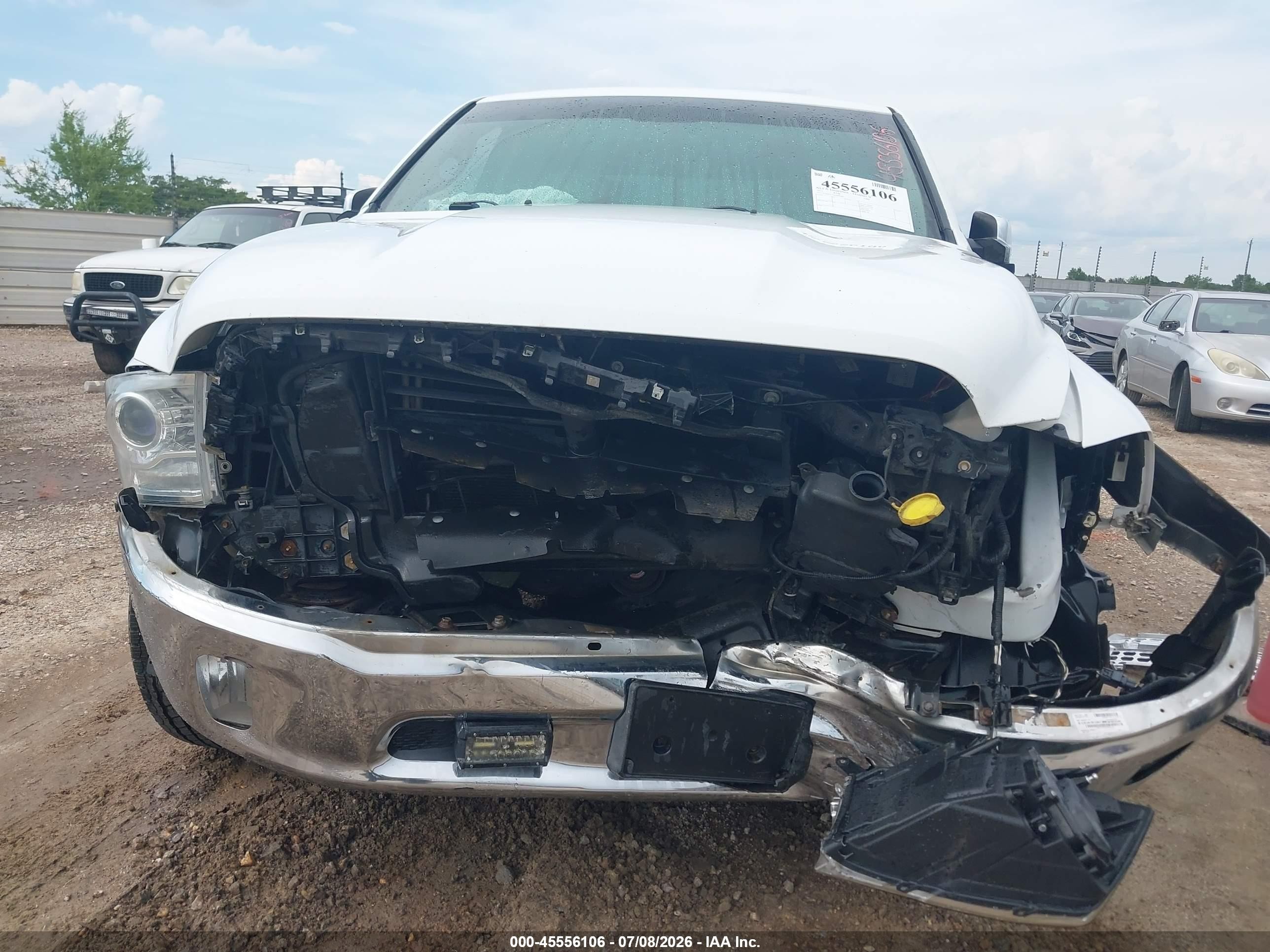 2013 Ram 1500 Laramie White vin: 1C6RR7NT4DS683685
