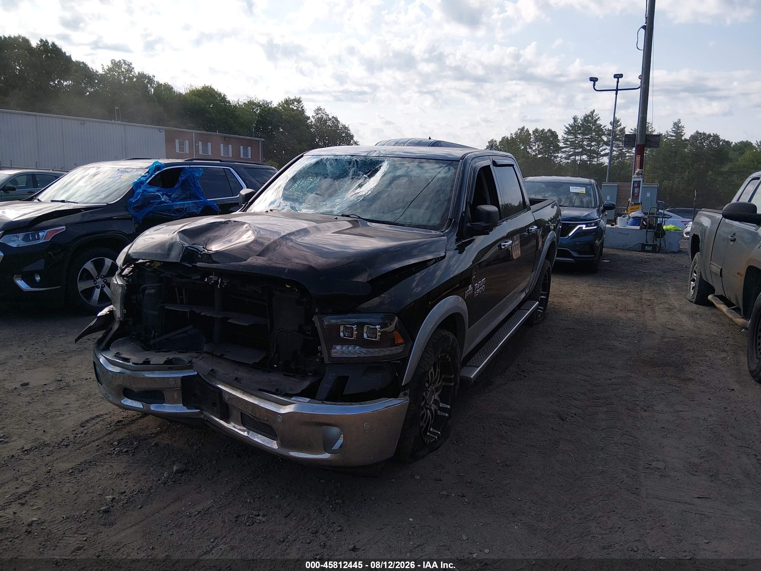 2014 Ram 1500 Laramie Black vin: 1C6RR7NT4ES434210
