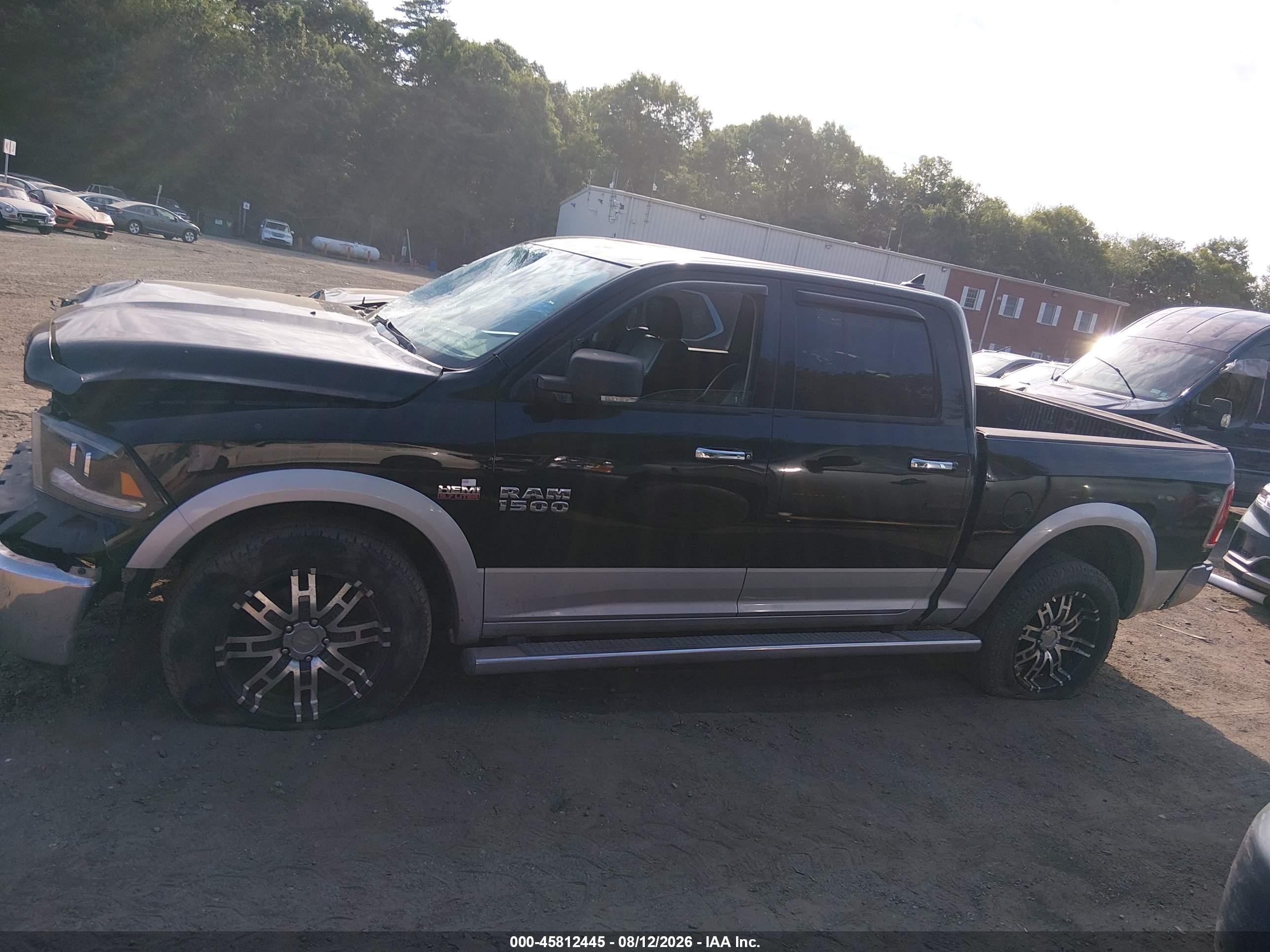 2014 Ram 1500 Laramie Black vin: 1C6RR7NT4ES434210