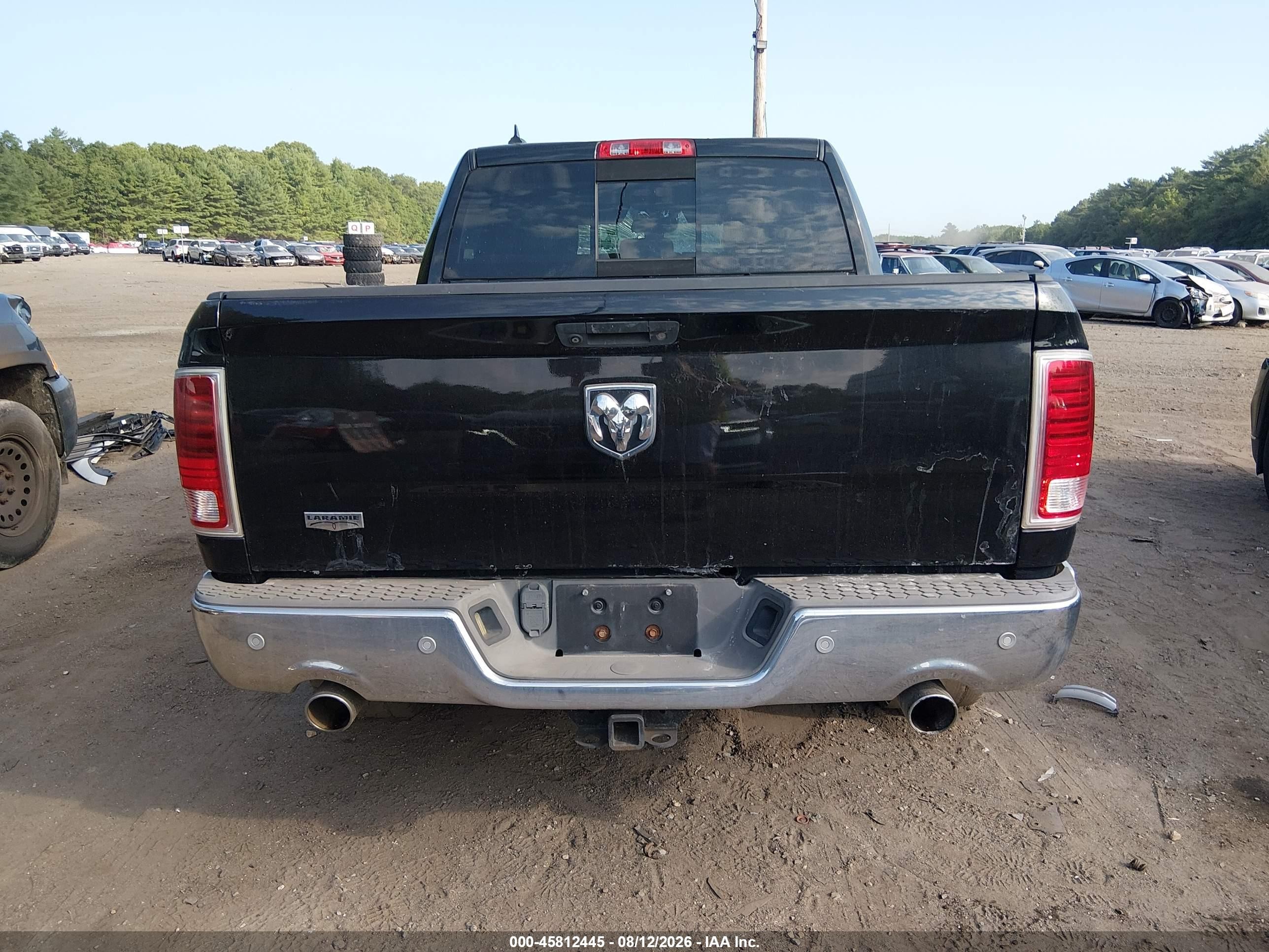 2014 Ram 1500 Laramie Black vin: 1C6RR7NT4ES434210