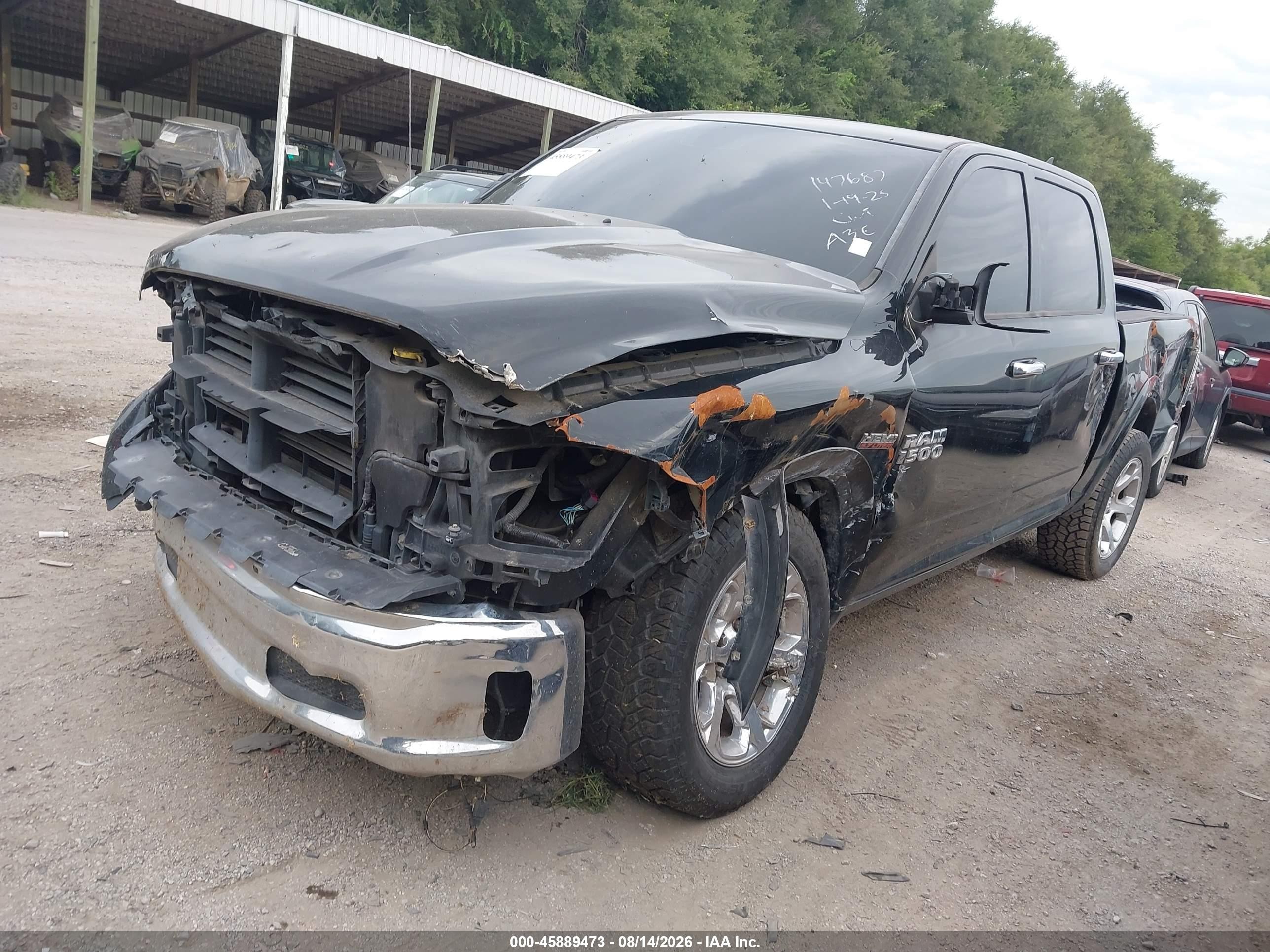 2014 Ram 1500 Laramie Black vin: 1C6RR7NT4ES449368