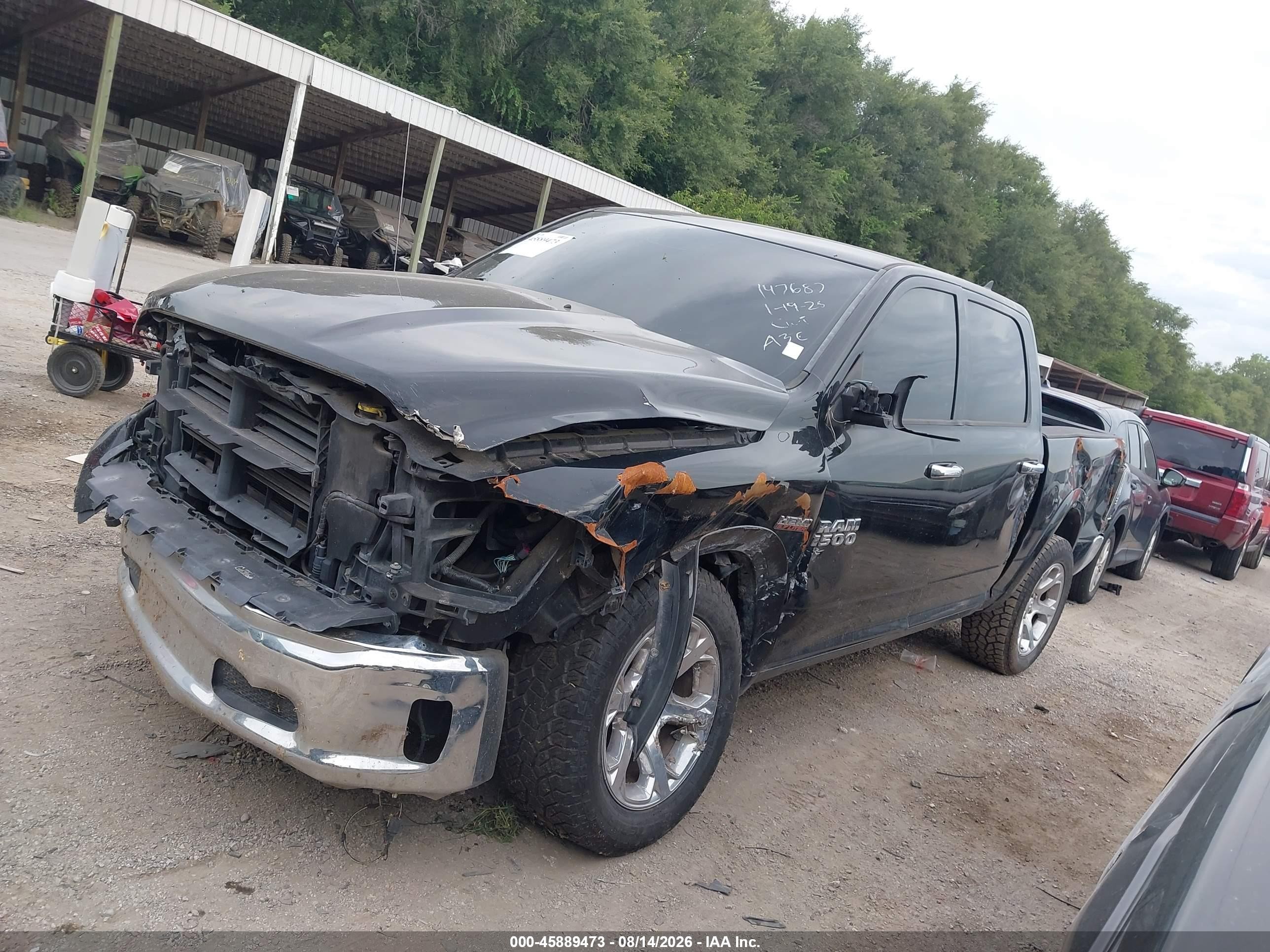 2014 Ram 1500 Laramie Black vin: 1C6RR7NT4ES449368
