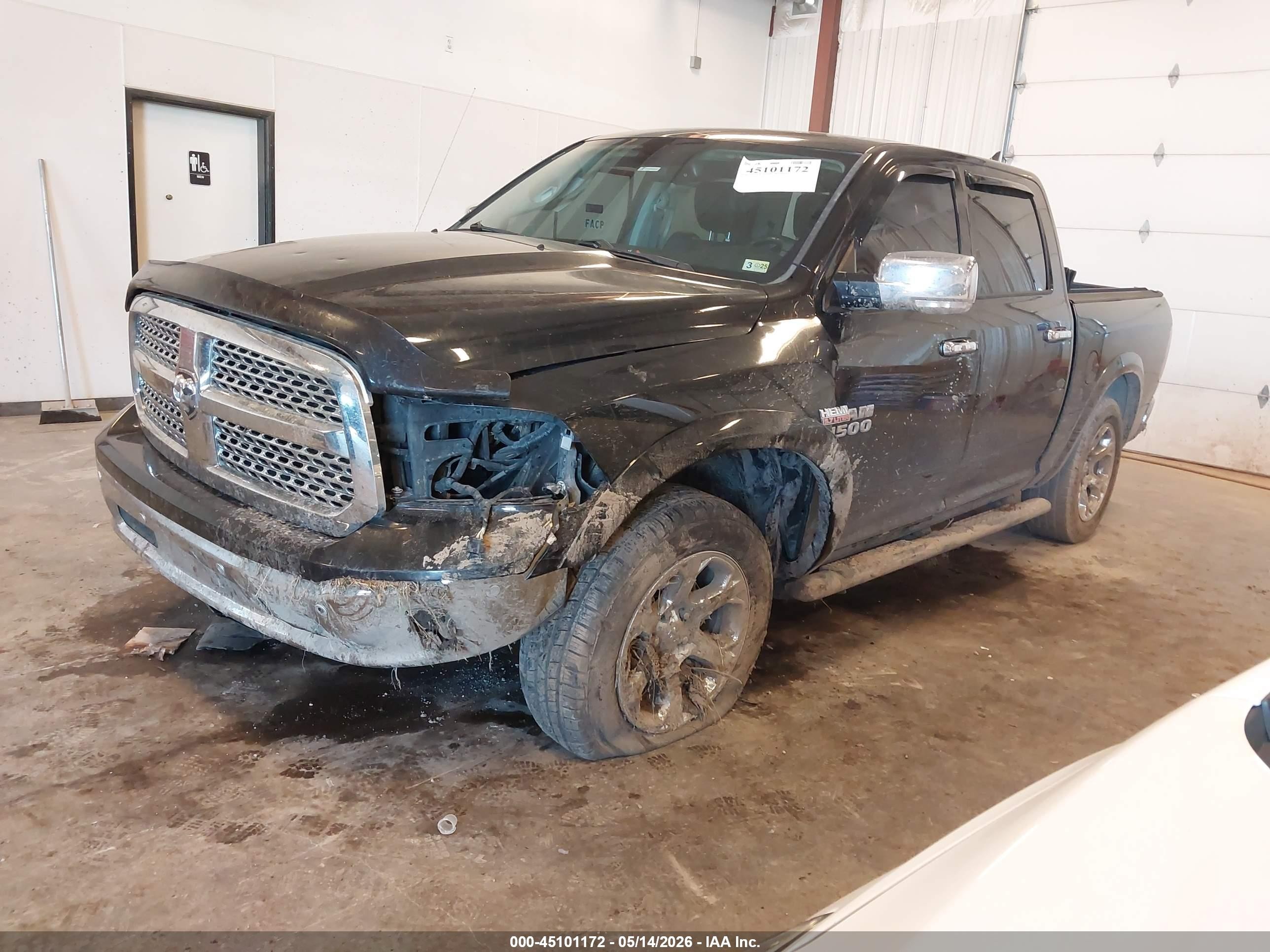2015 Ram 1500 Laramie Black vin: 1C6RR7NT4FS643013