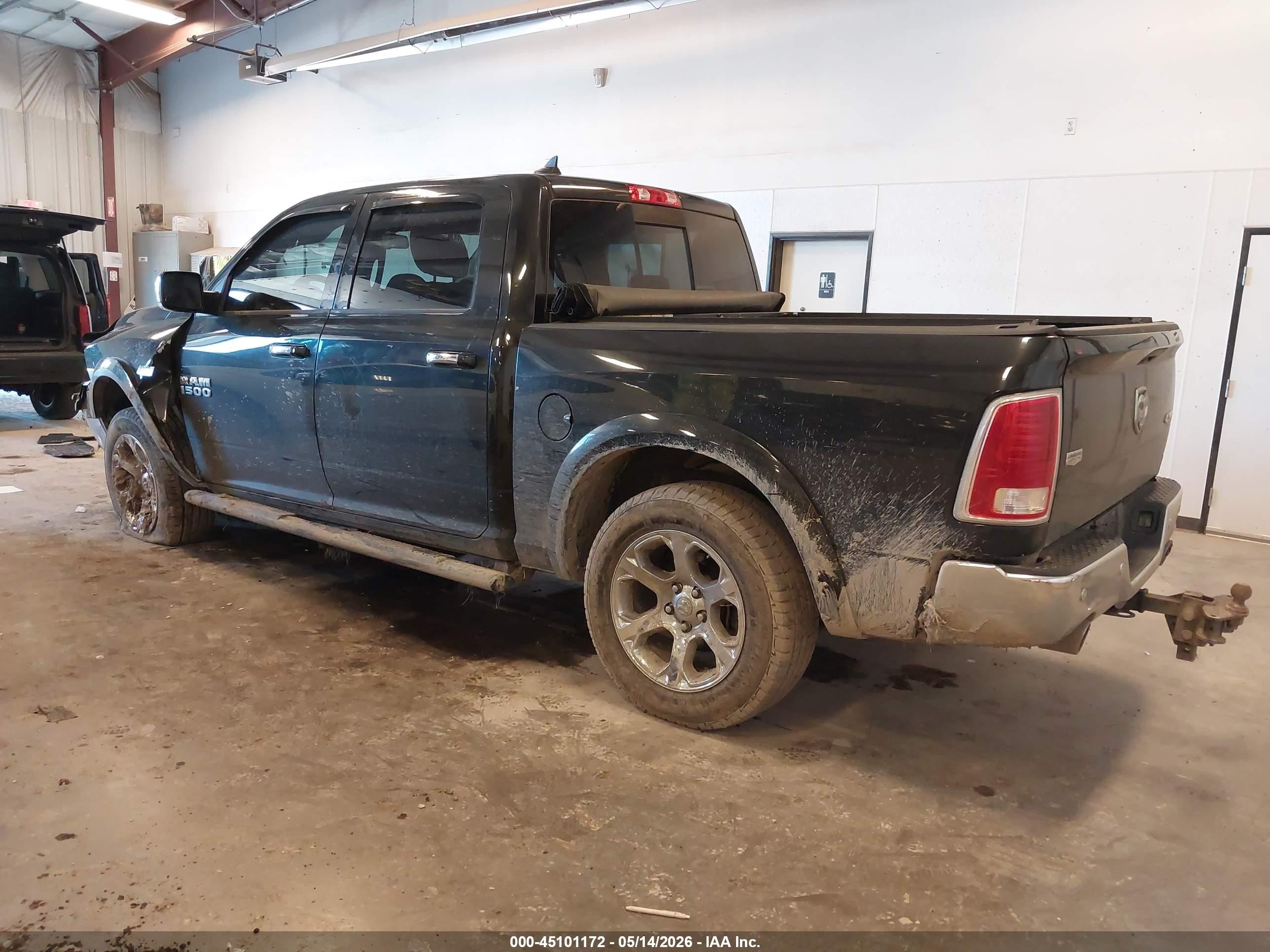 2015 Ram 1500 Laramie Black vin: 1C6RR7NT4FS643013