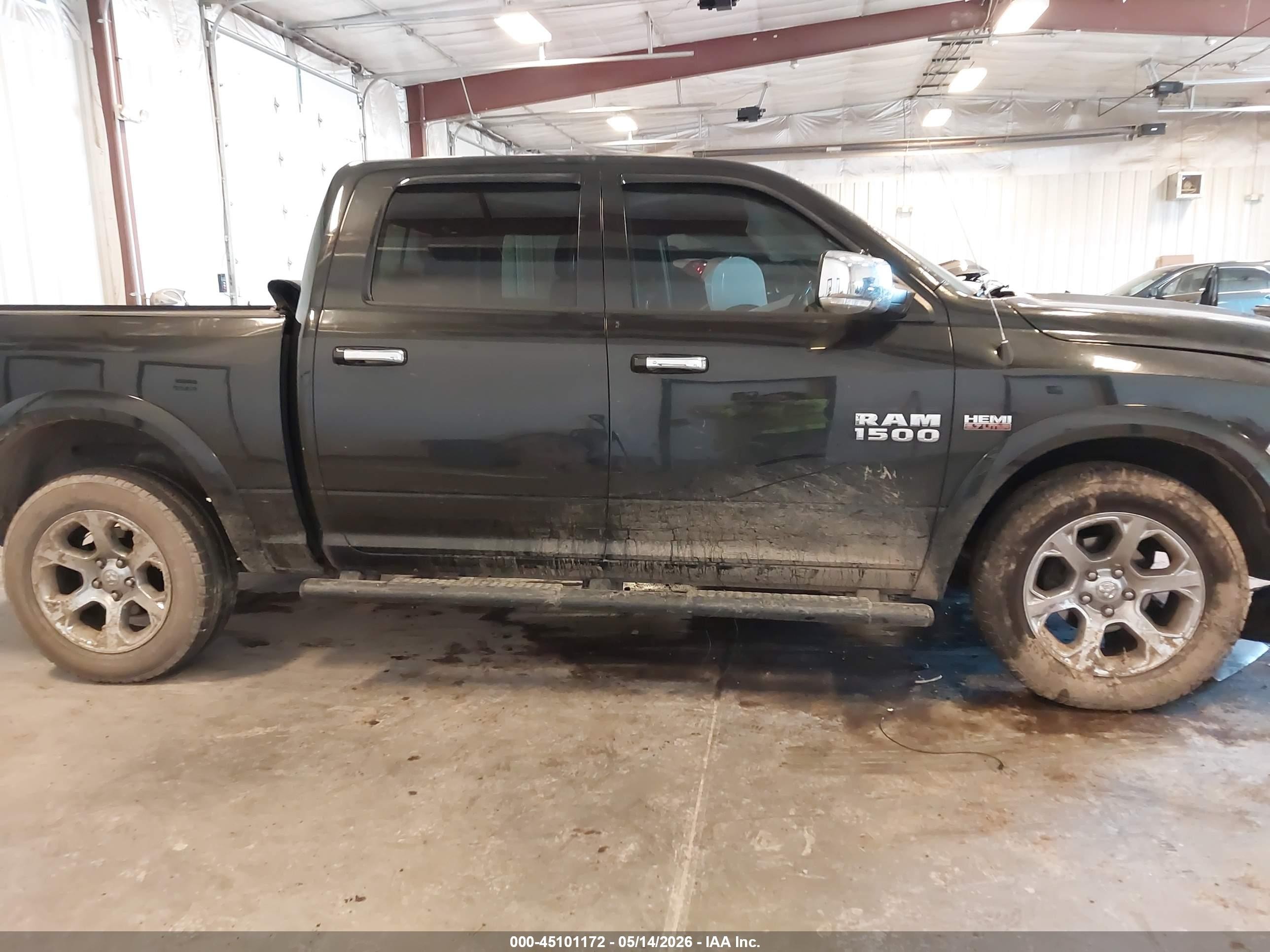 2015 Ram 1500 Laramie Black vin: 1C6RR7NT4FS643013