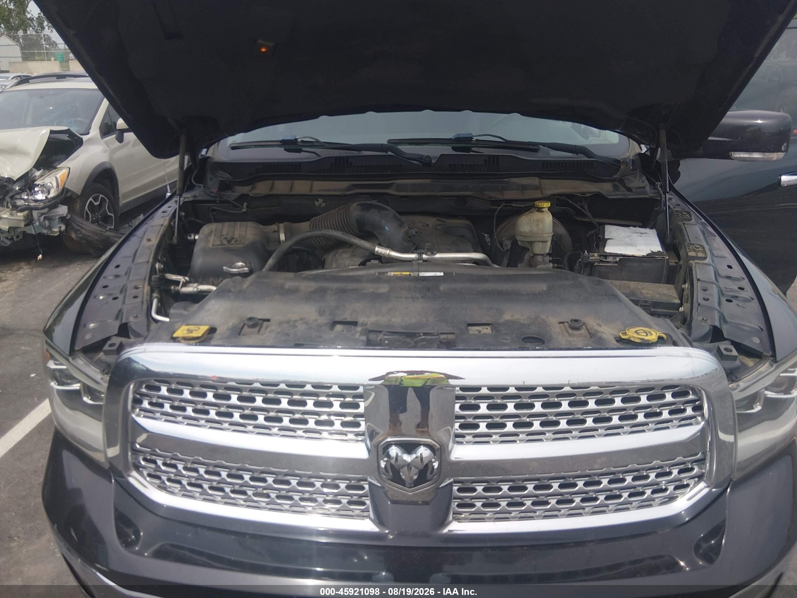 2013 Ram 1500 Laramie Black vin: 1C6RR7NT5DS646869