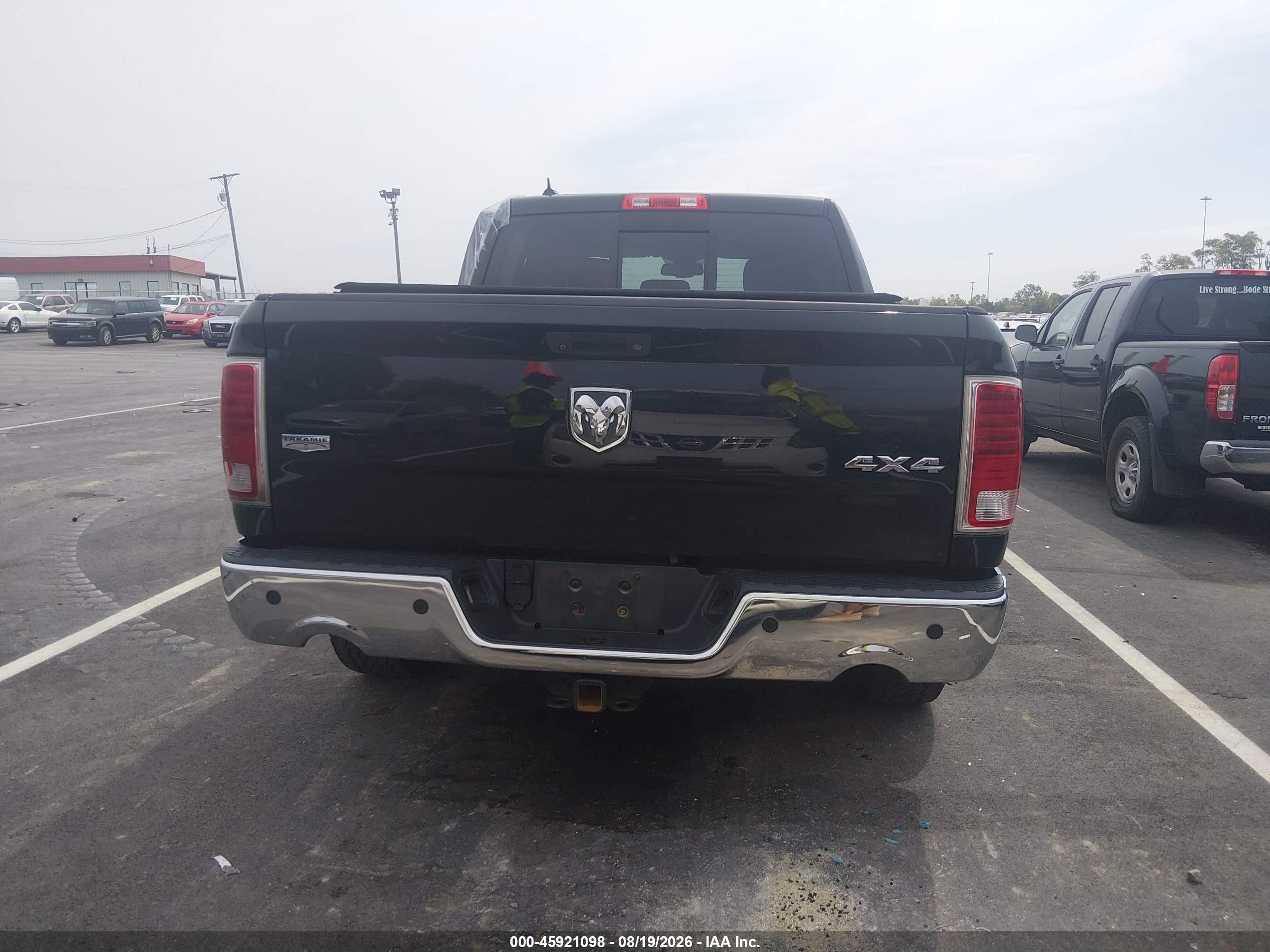 2013 Ram 1500 Laramie Black vin: 1C6RR7NT5DS646869