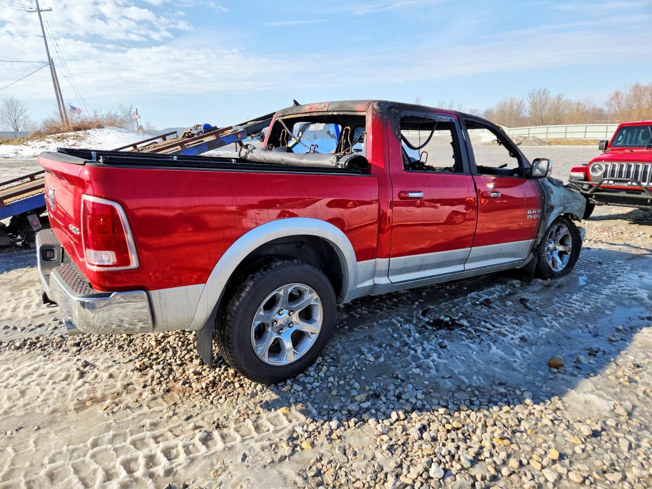 2014 Ram 1500 Laramie Red vin: 1C6RR7NT5ES295219