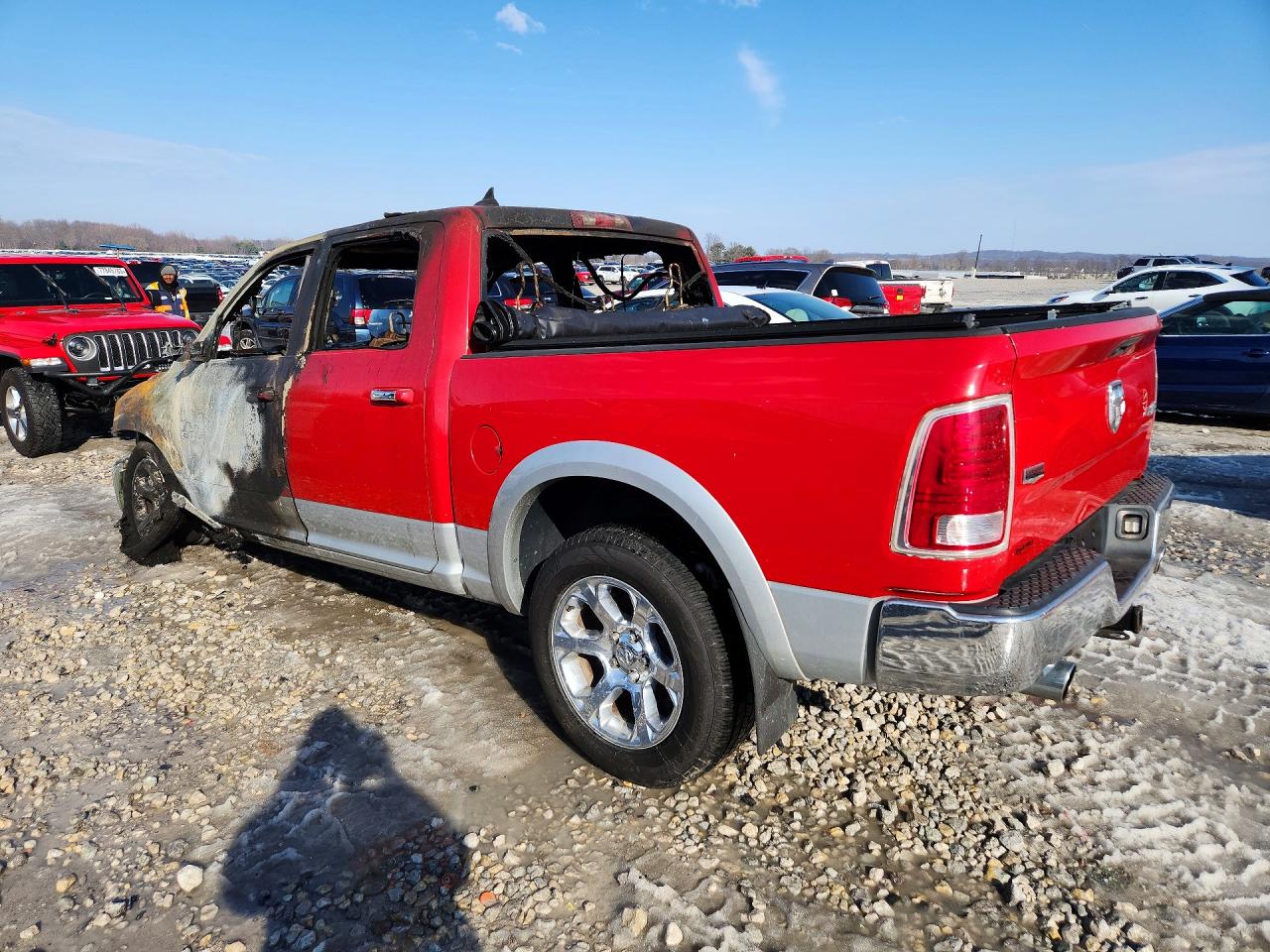 2014 Ram 1500 Laramie Red vin: 1C6RR7NT5ES295219