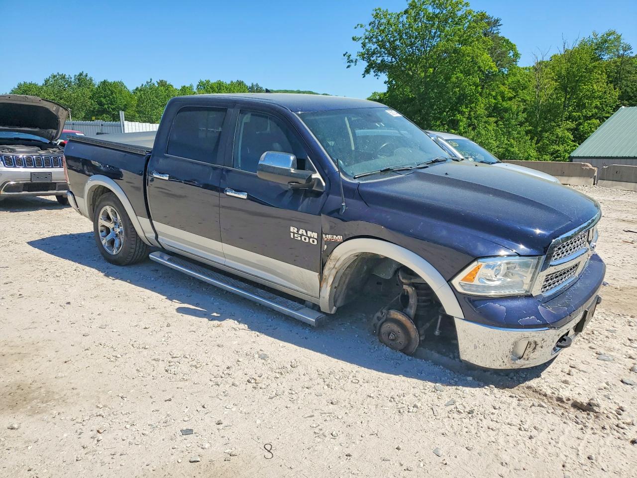 2013 Ram 1500 Laramie Blue vin: 1C6RR7NT6DS514333