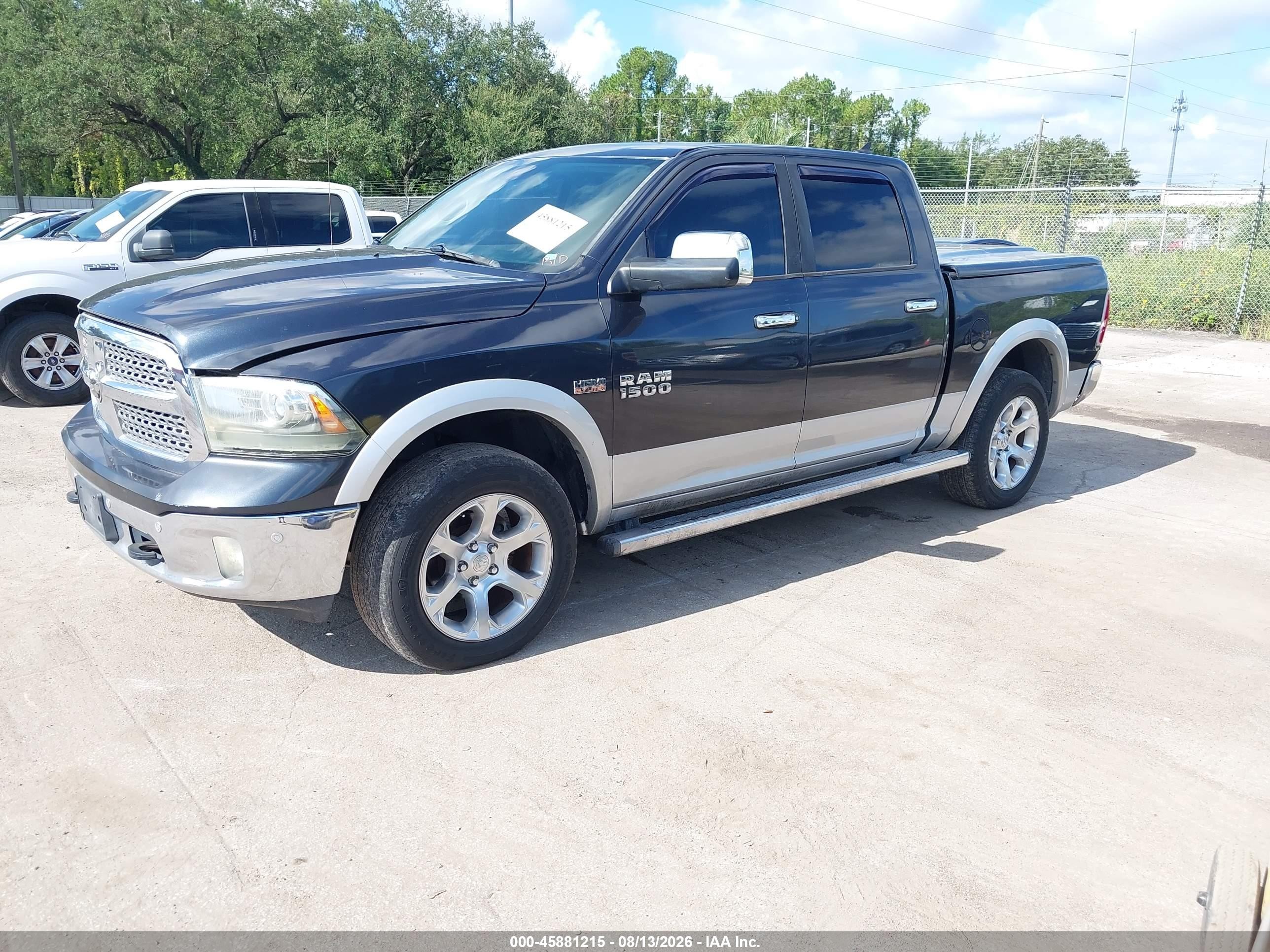 2014 Ram 1500 Laramie Blue vin: 1C6RR7NT6ES163375