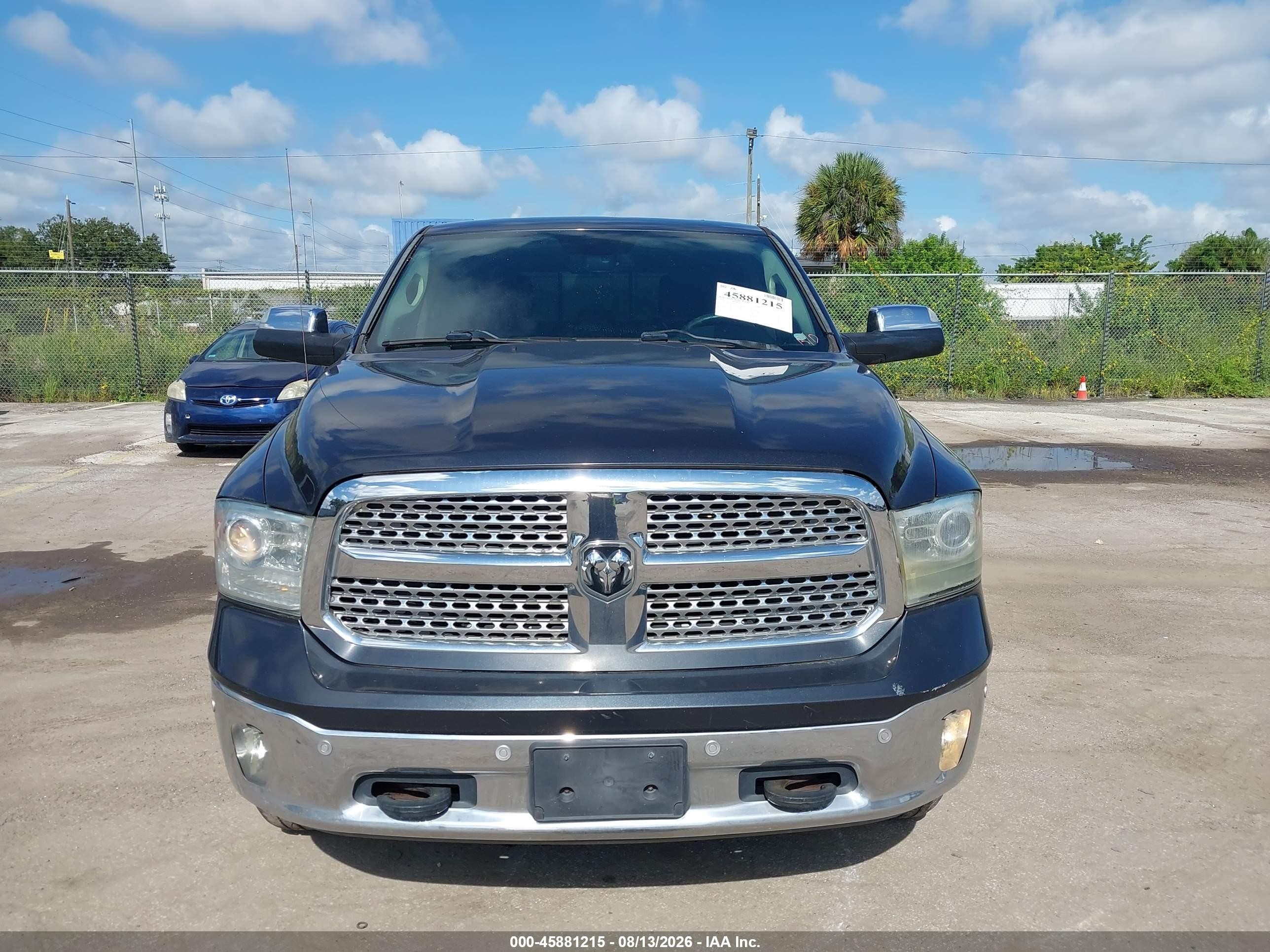 2014 Ram 1500 Laramie Blue vin: 1C6RR7NT6ES163375