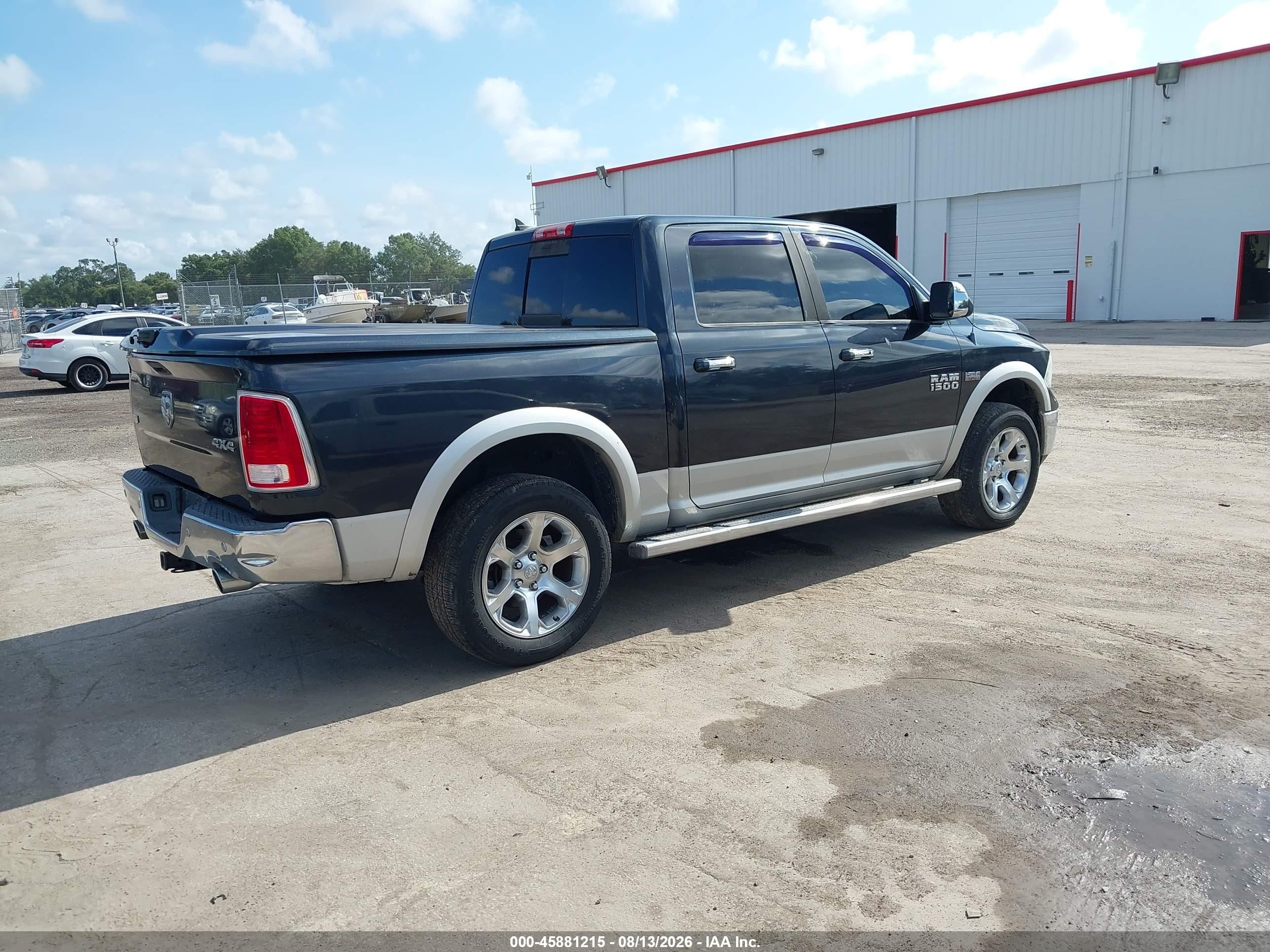 2014 Ram 1500 Laramie Blue vin: 1C6RR7NT6ES163375