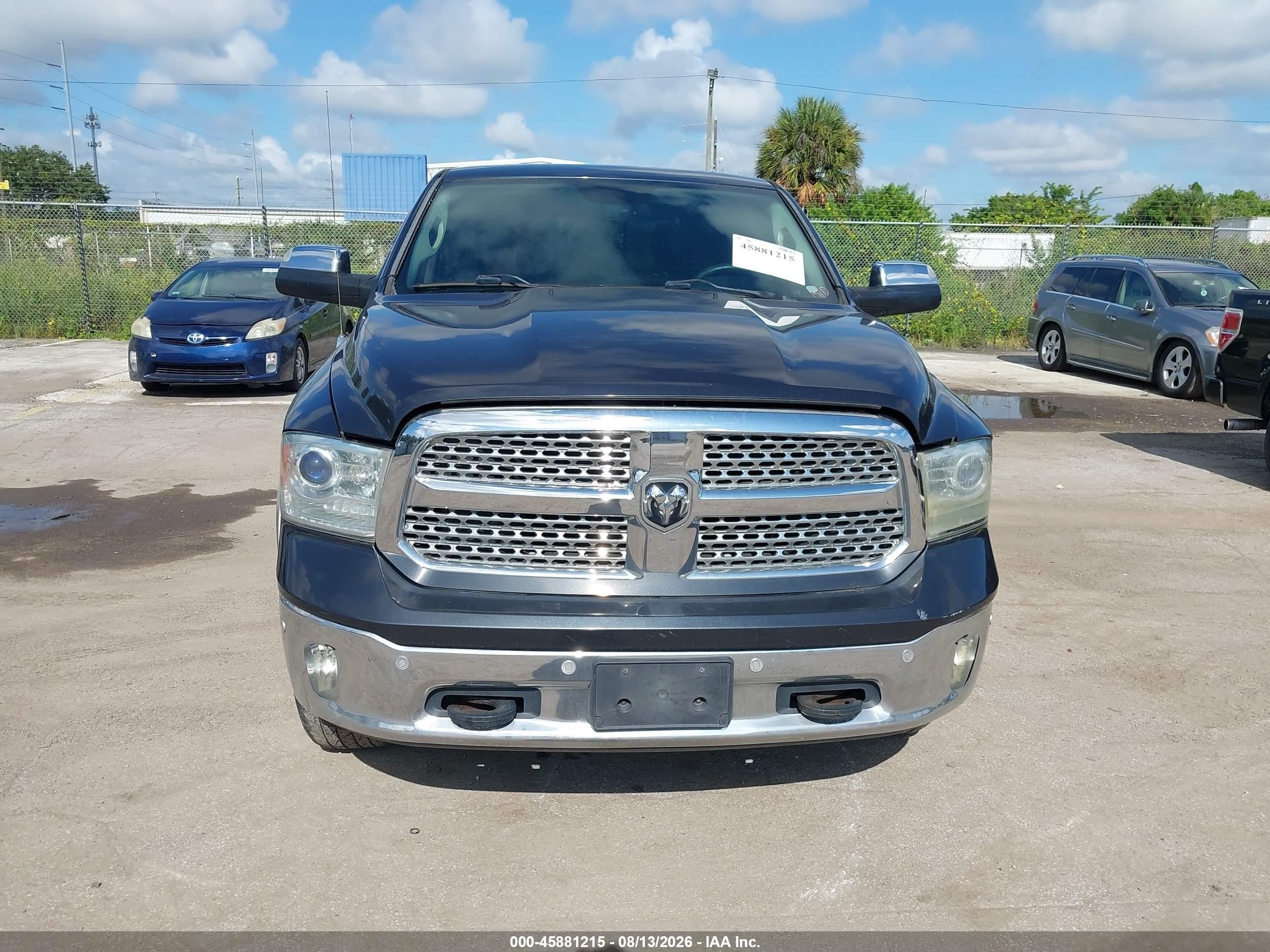 2014 Ram 1500 Laramie Blue vin: 1C6RR7NT6ES163375