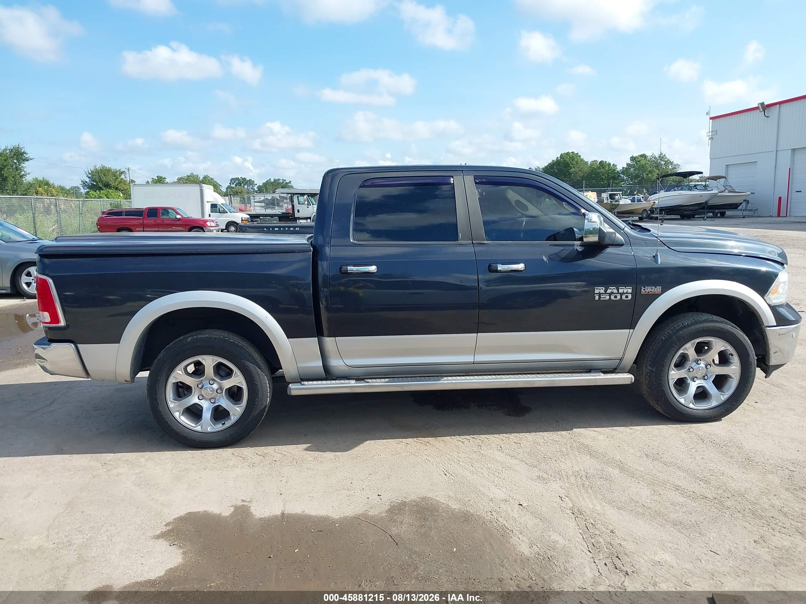 2014 Ram 1500 Laramie Blue vin: 1C6RR7NT6ES163375