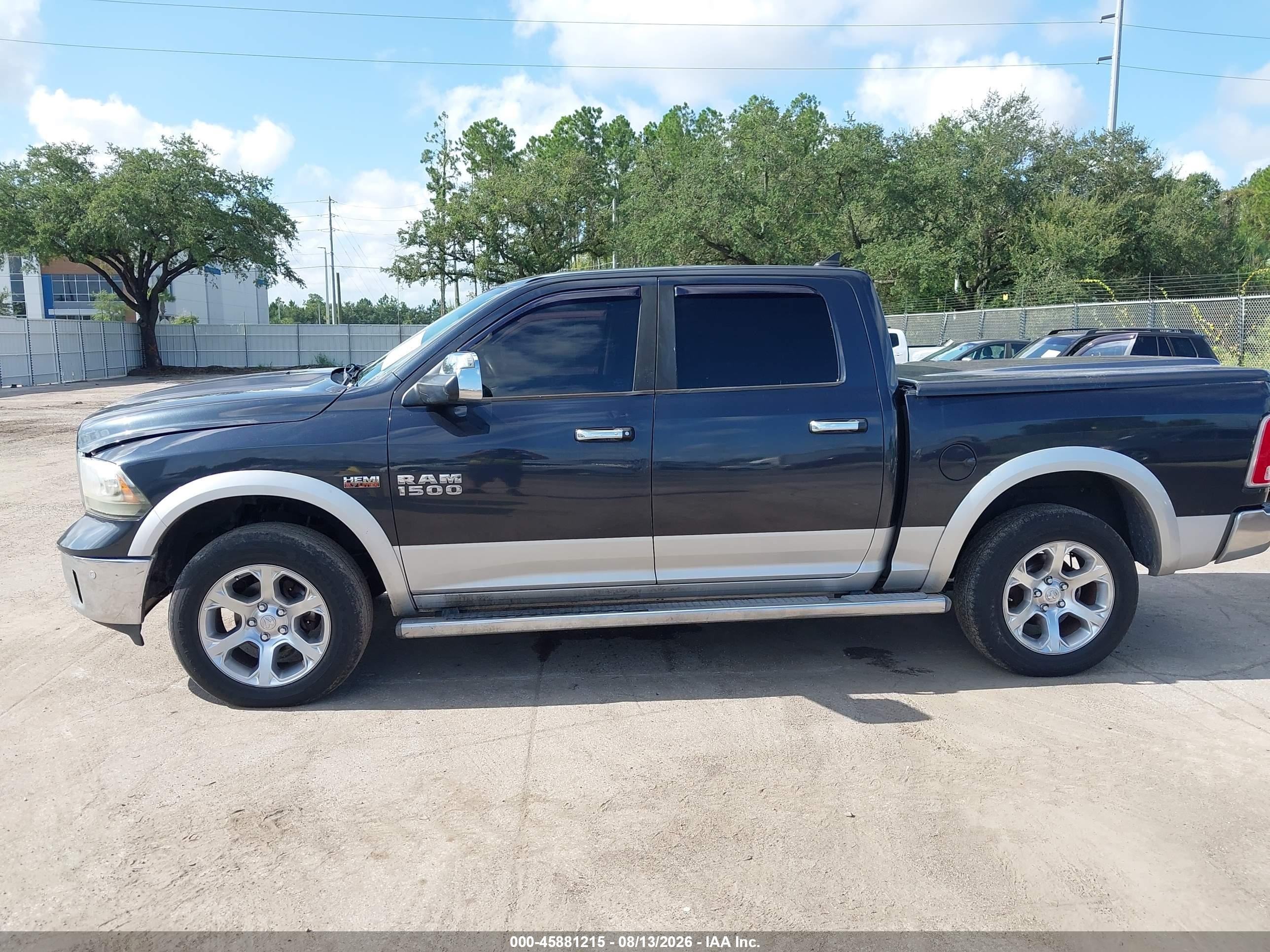 2014 Ram 1500 Laramie Blue vin: 1C6RR7NT6ES163375