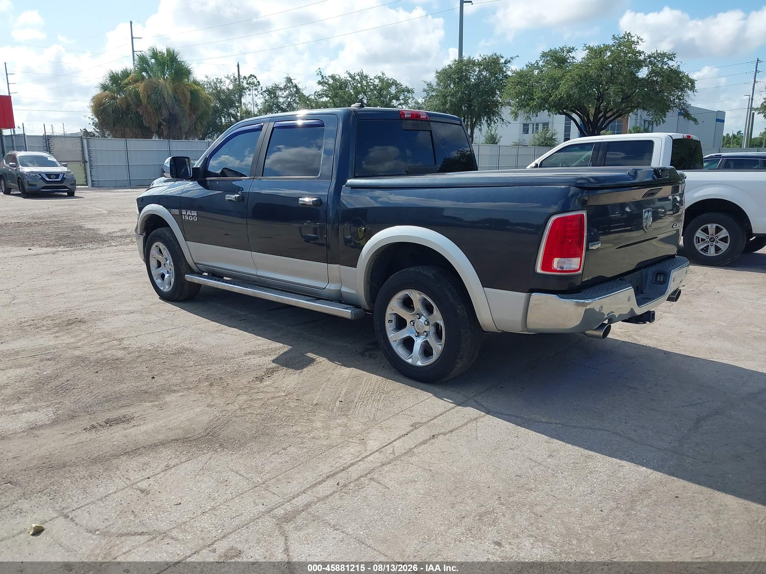 2014 Ram 1500 Laramie Blue vin: 1C6RR7NT6ES163375
