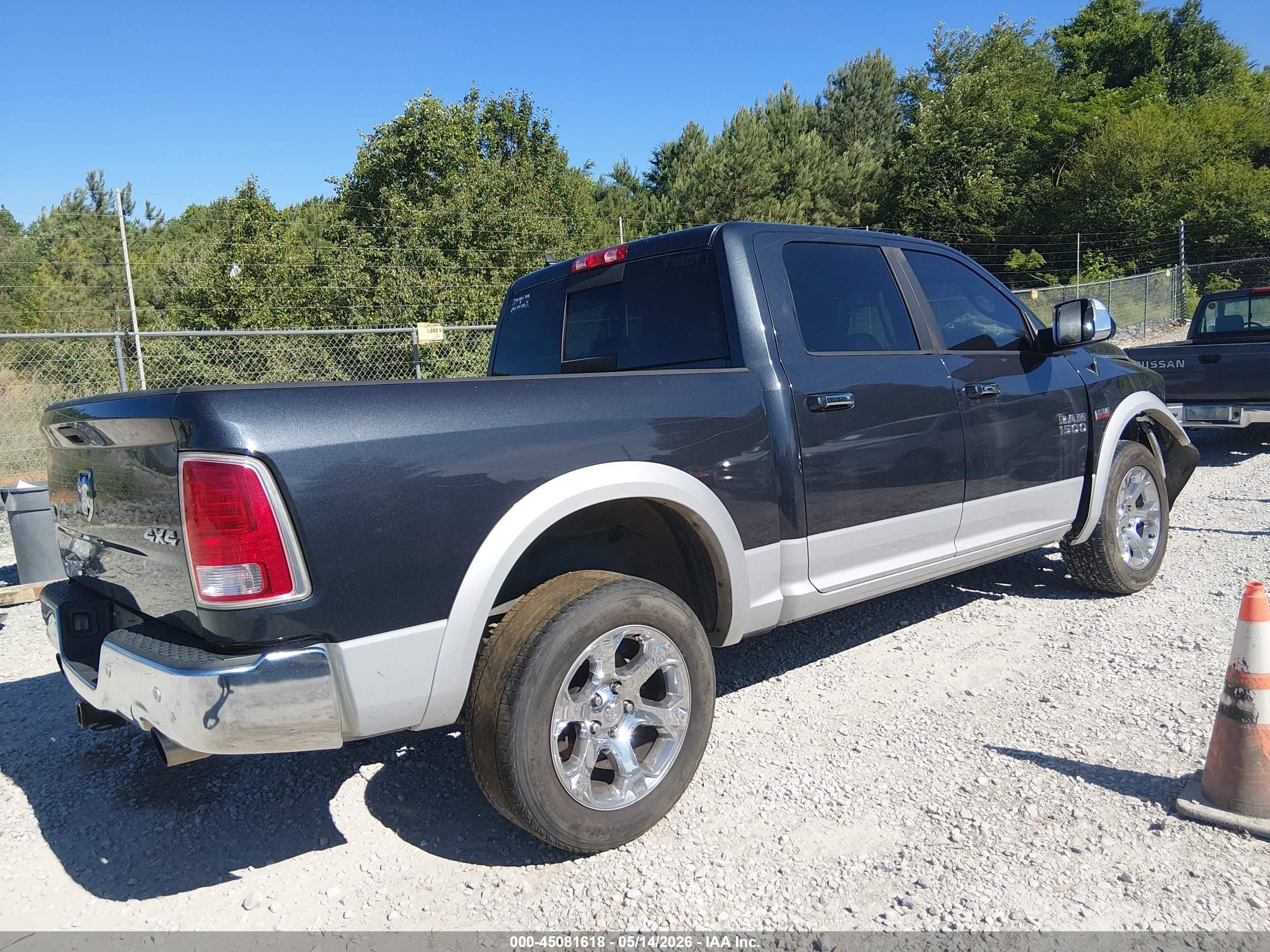 2014 Ram 1500 Laramie Black vin: 1C6RR7NT6ES194254